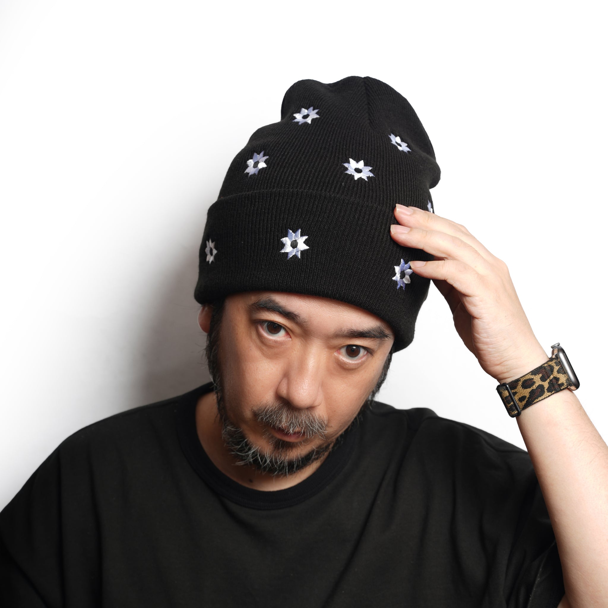 Flower Basic beanie – Black | NICK GEAR