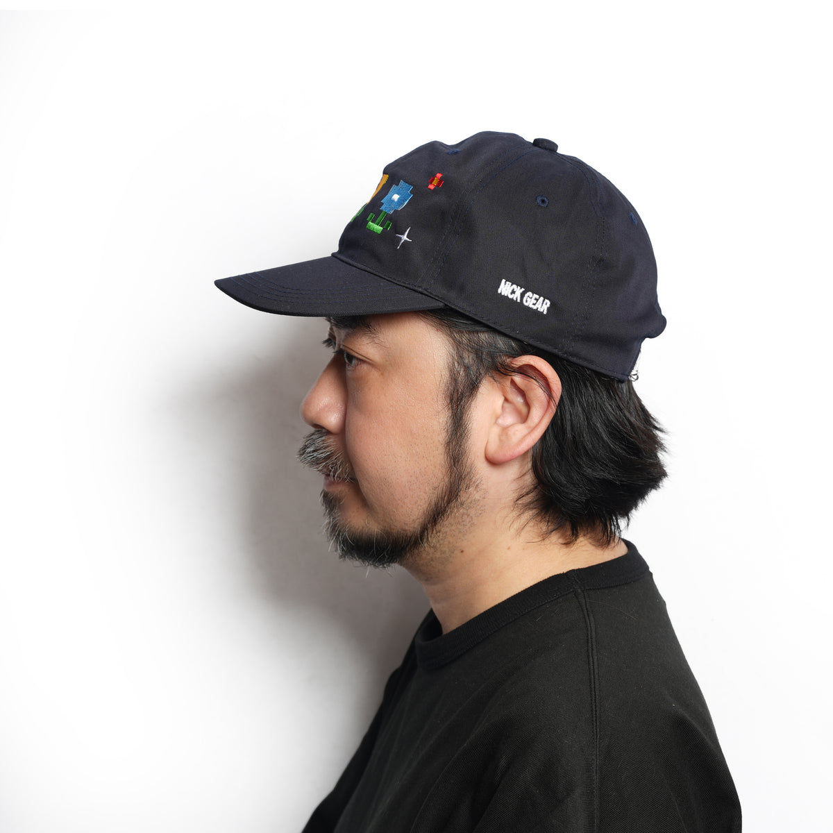 Pixel Flower Cap – Navy | NICK GEAR