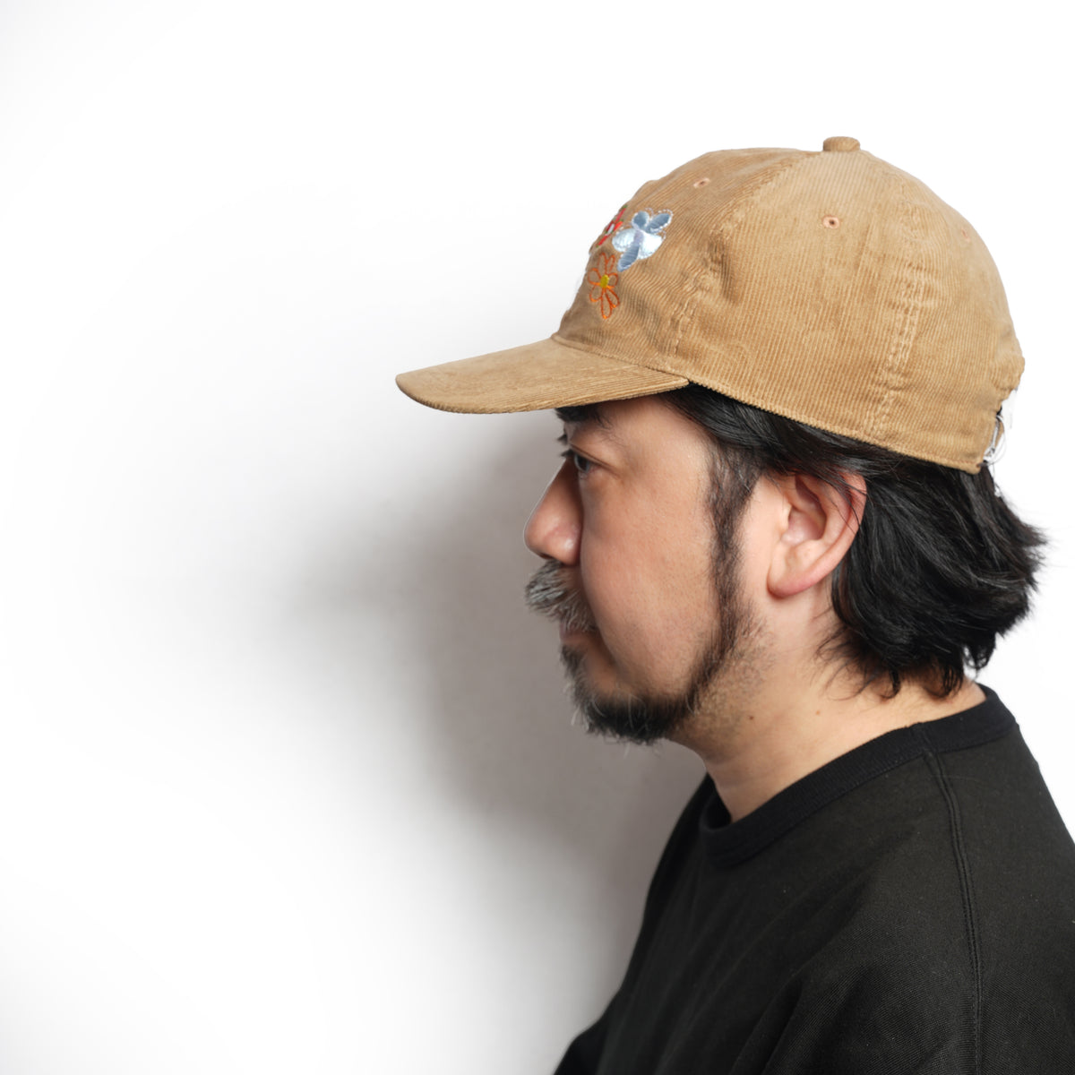 Multi Flower corduroy Cap – Brown | NICK GEAR