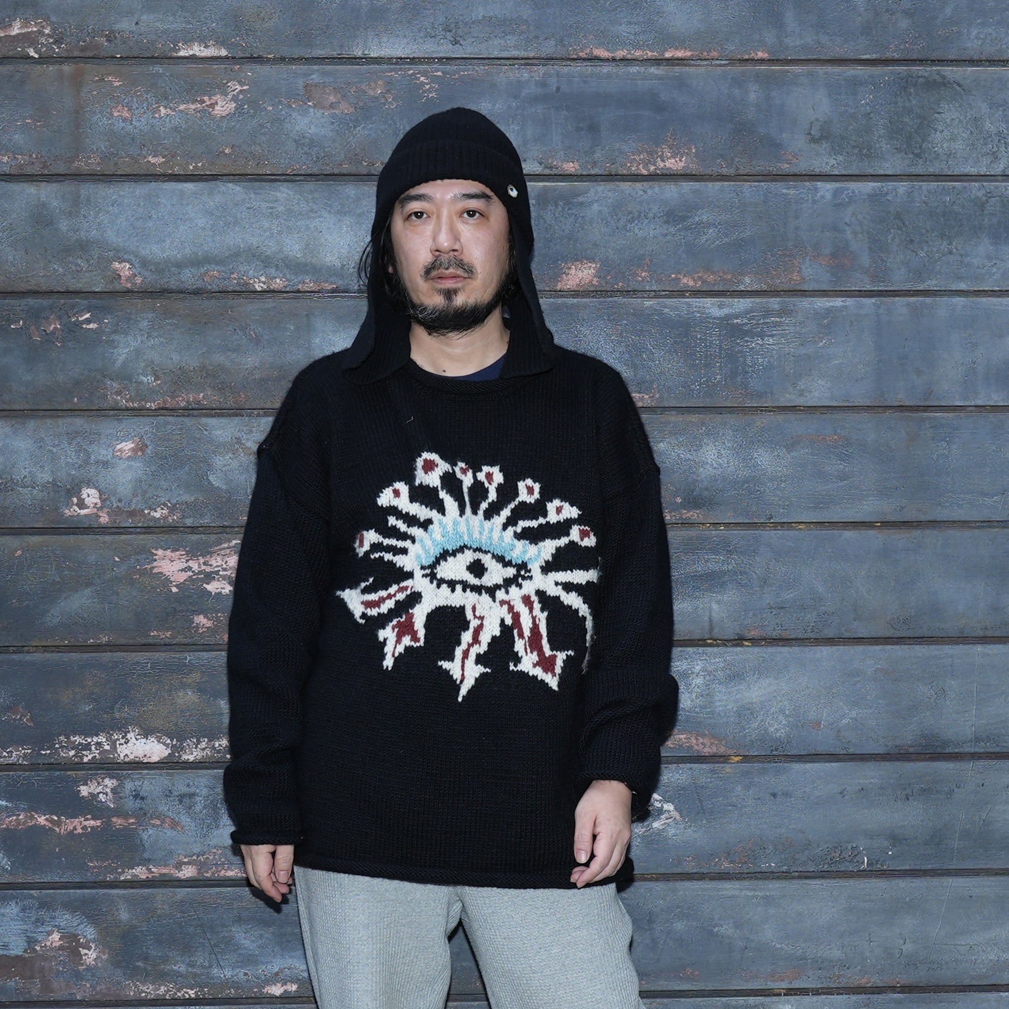 No:MK01-01 | Name:EYE Pullover | Color:Black【MONITALY_モニタリー】
