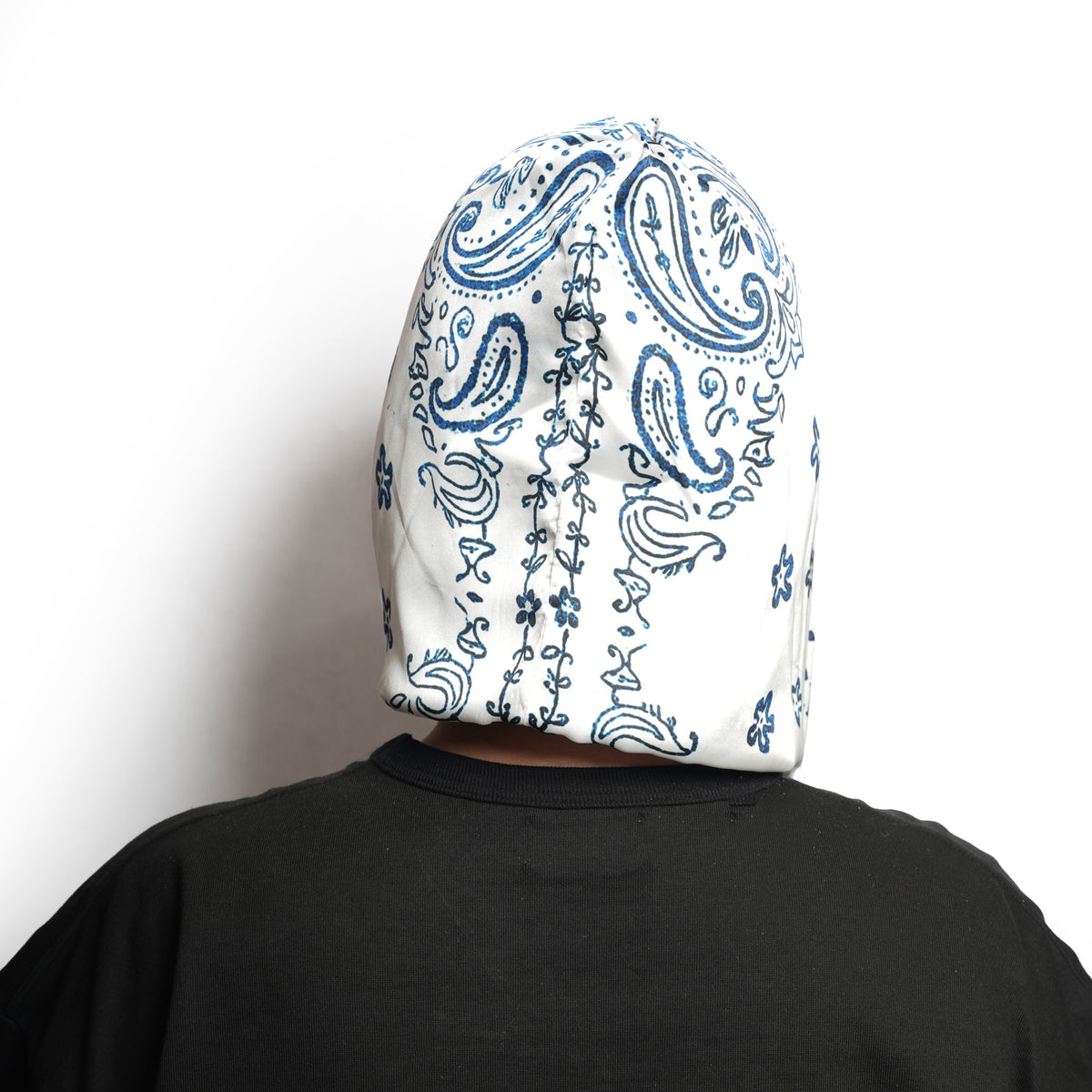 (A)crypsis® Amoeba Paisley Hooded Scarf - White
