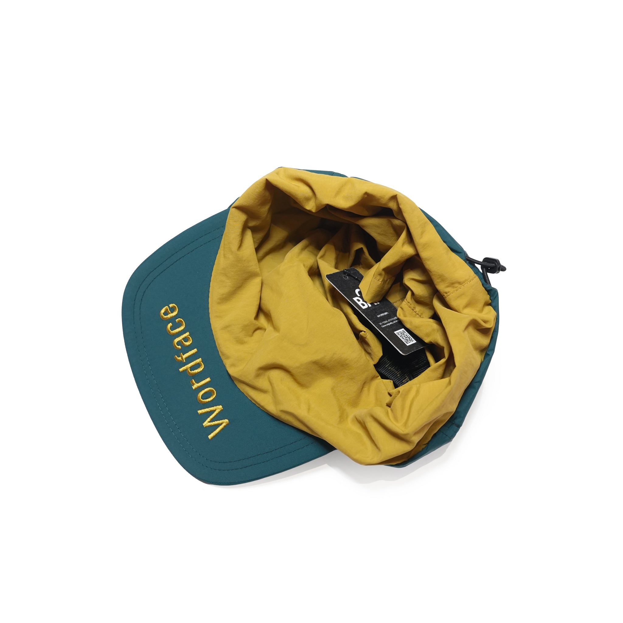 BAP / UGU UGU Wordface BagCap / Color_Green - Bag : Mustard