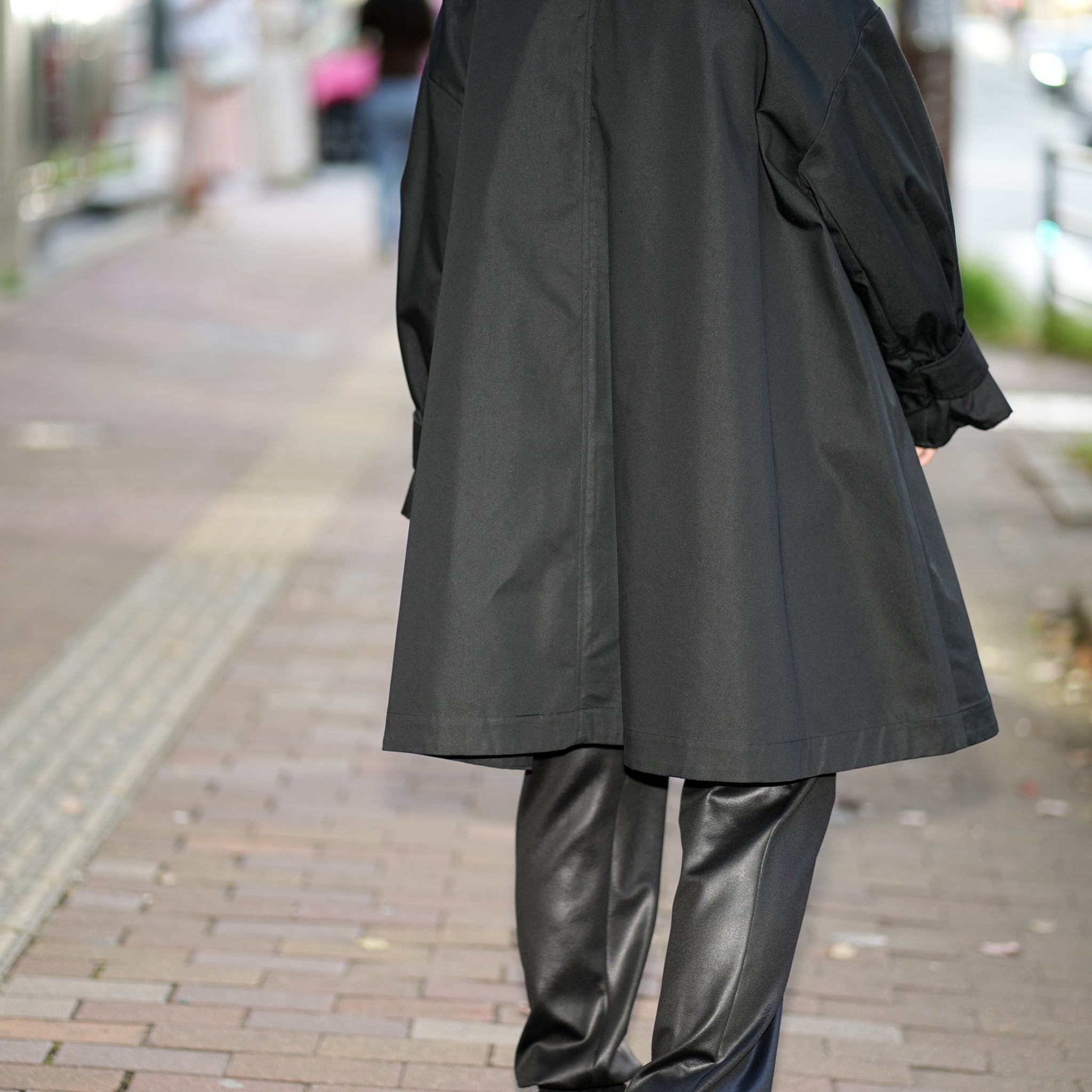 No:WHT23FJK4026_b | Name:Tent Line Coat | Color:Black【WHYTO _ホワイト】