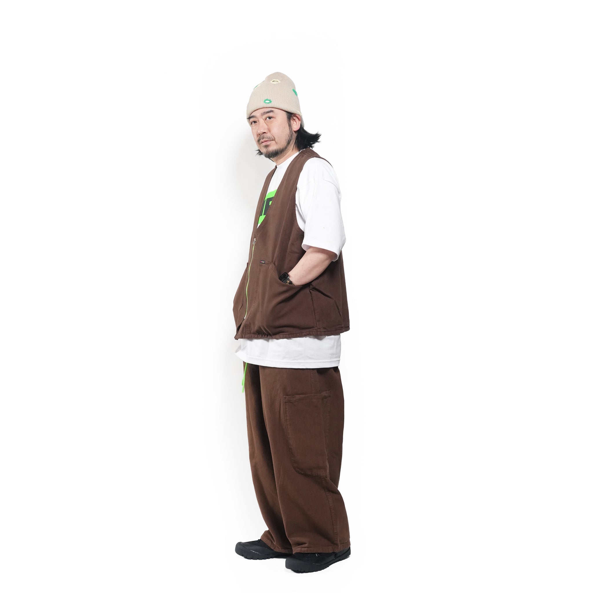 Chocolate Work Vest | Meals Clothing