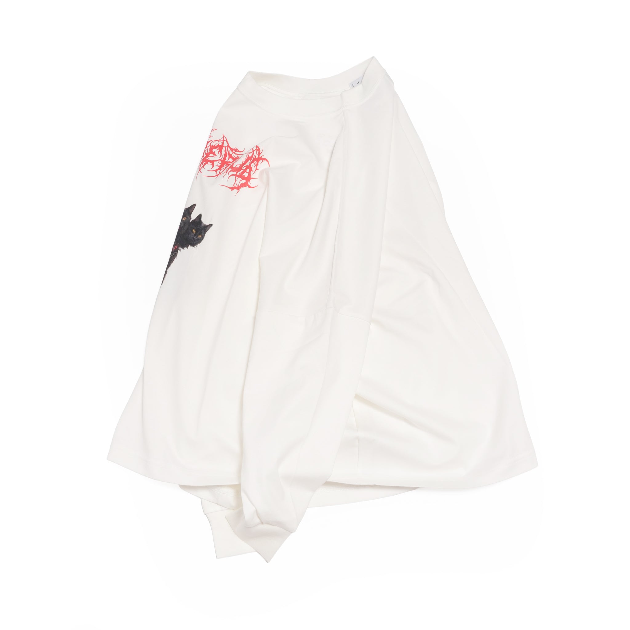 CATBERUS Wide Pullover – White | BEDSIDEDRAMA