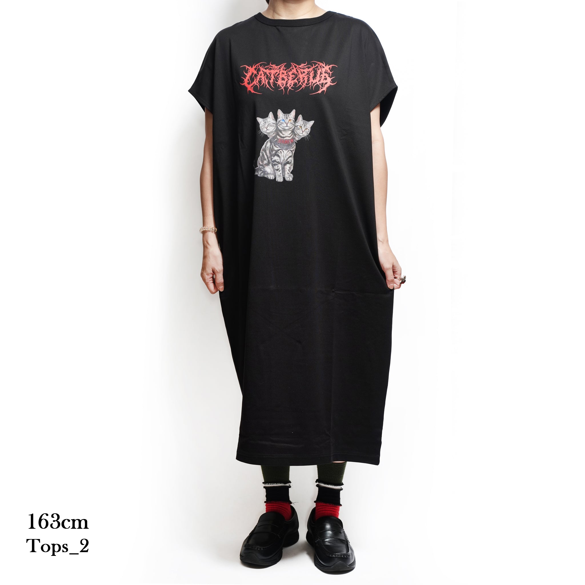CATBERUS Dress Tee – Black | BEDSIDEDRAMA