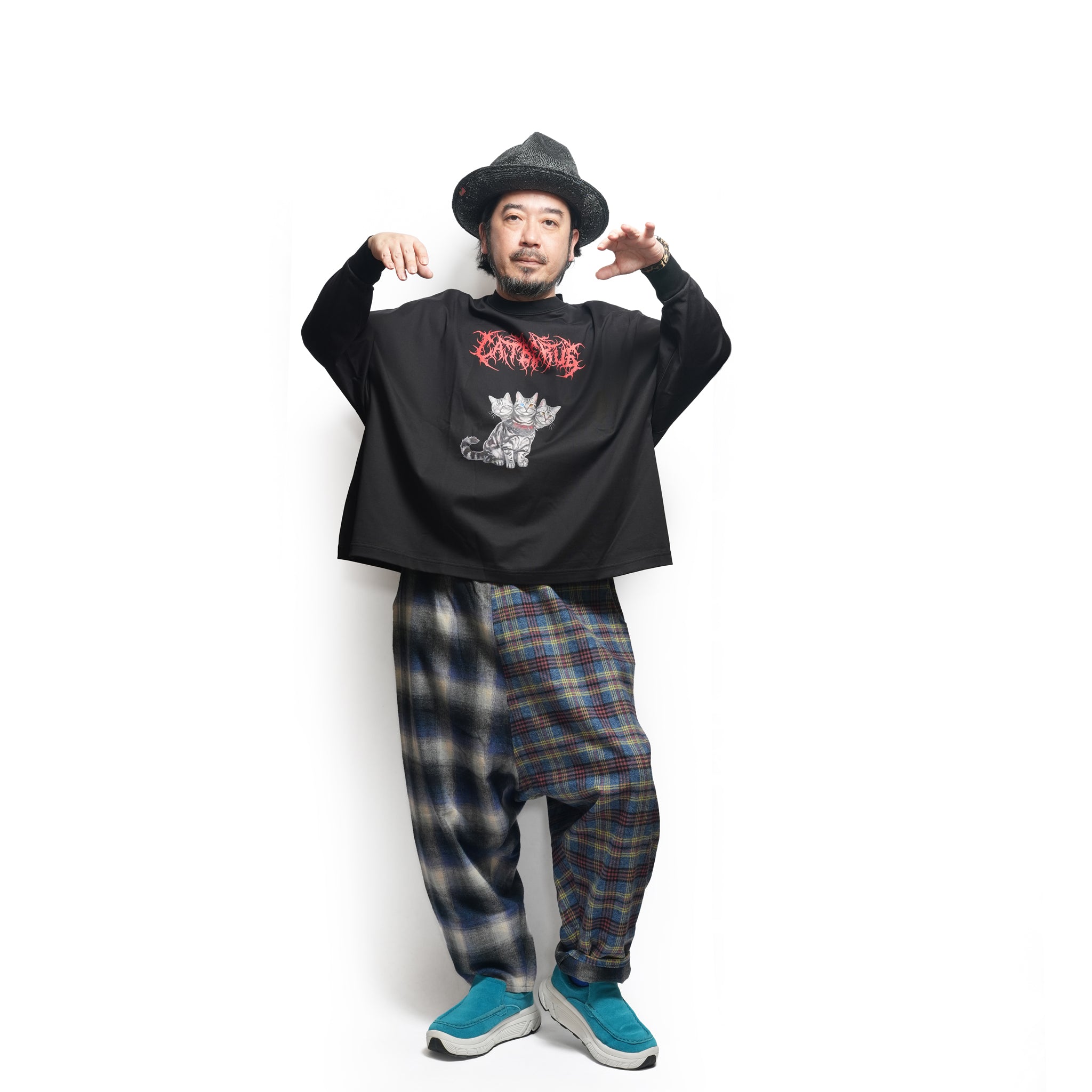 CATBERUS Wide Pullover – Black | BEDSIDEDRAMA