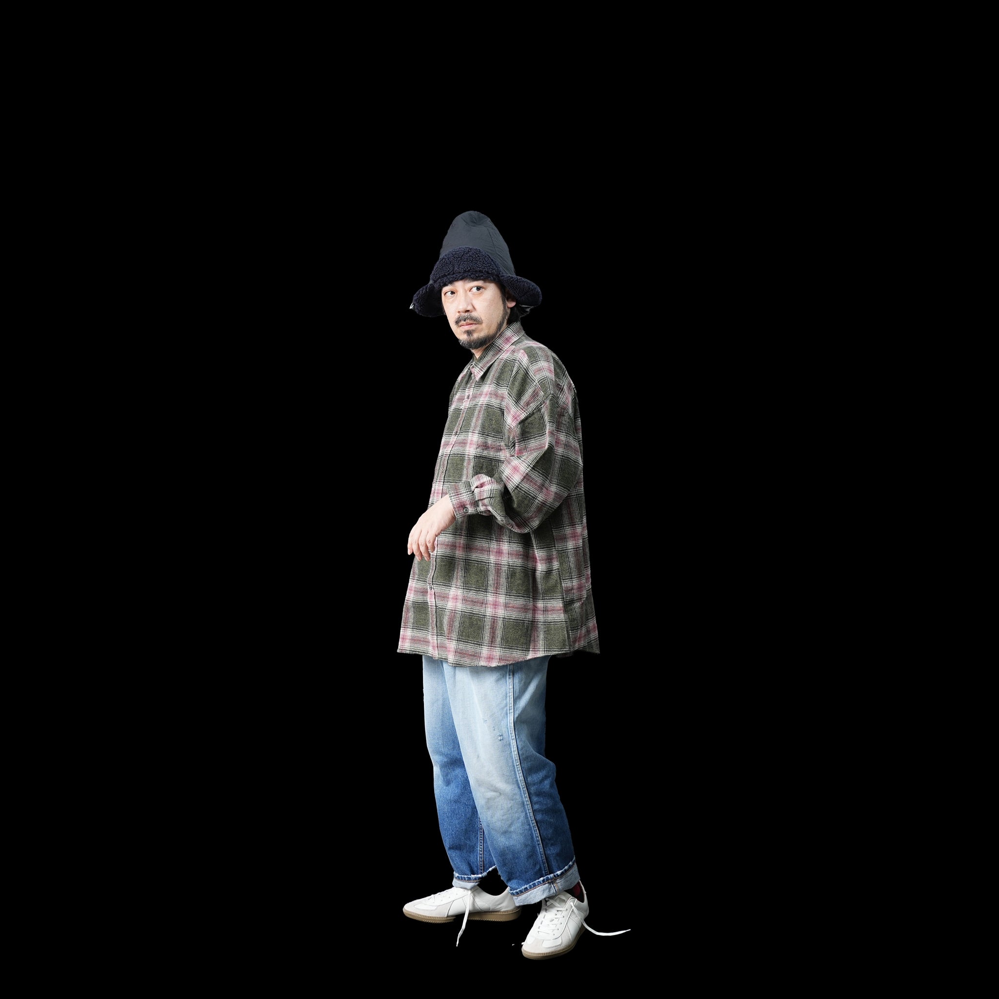 No:2023aw-RGW-01 | Name:REGULAR WIDE SHIRT-AMERANGE CHECK | Color:Yellow/Blue/Red【CATTA_カッタ】