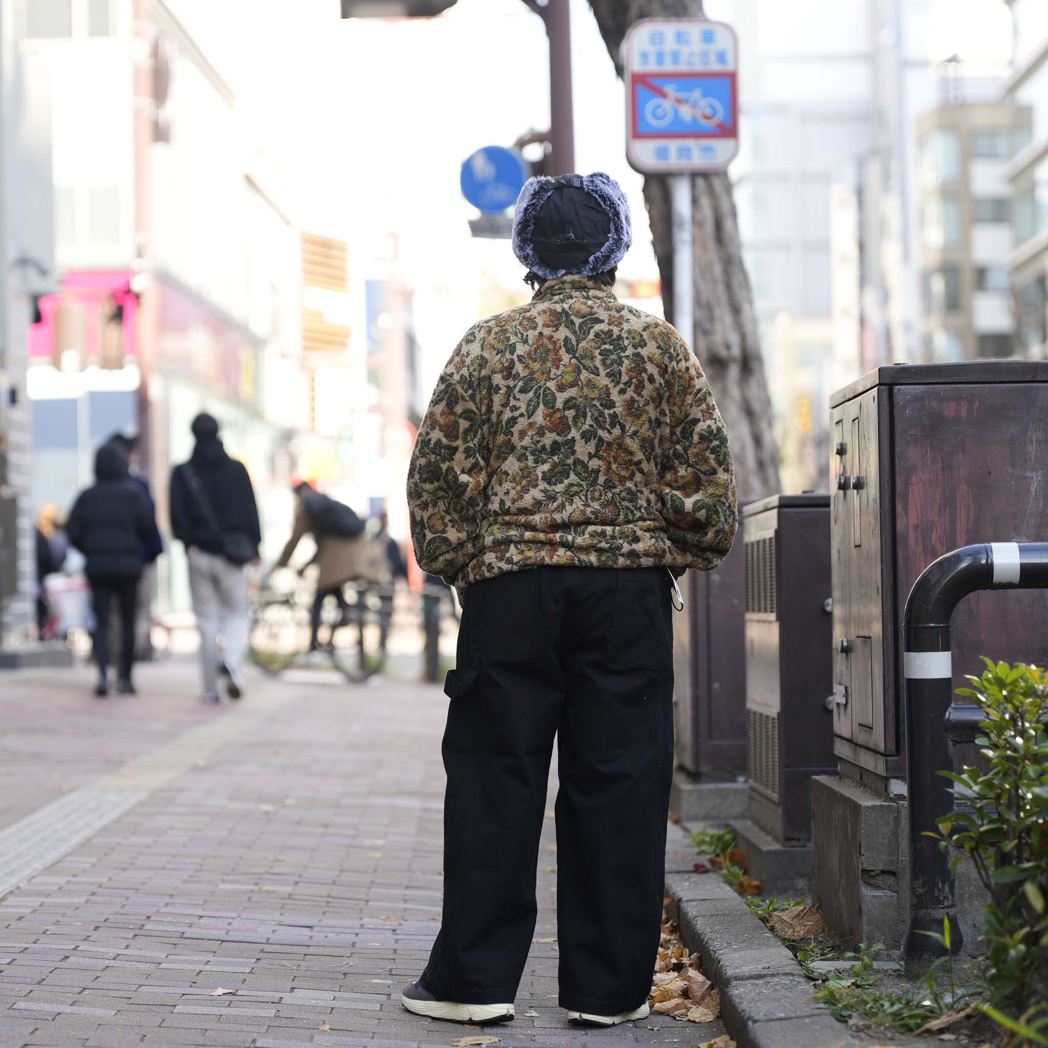 FLOWER FLEECE P.O | Color_Beige | No_voo-1246_beige【VOO_ヴォー】