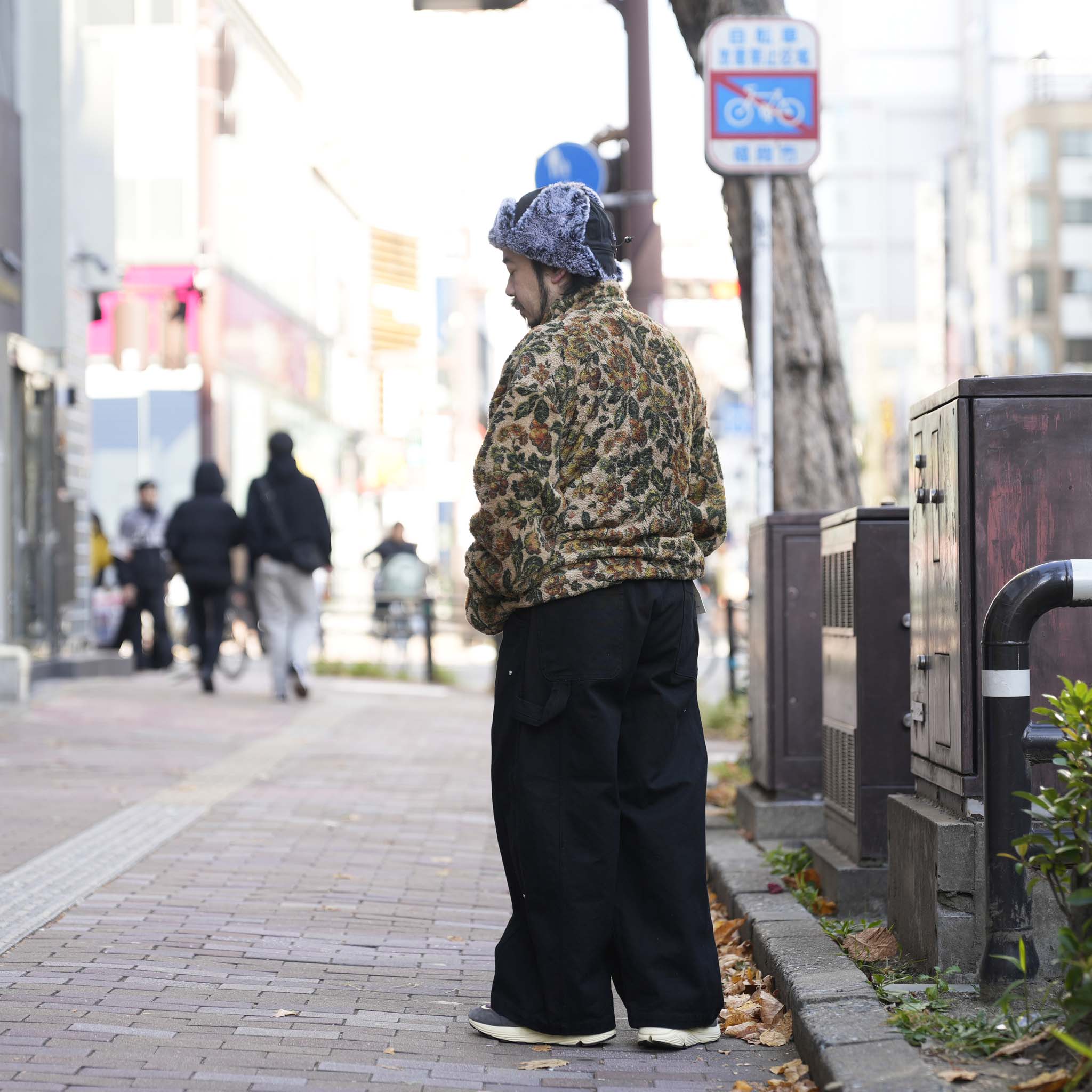 FLOWER FLEECE P.O | Color_Beige | No_voo-1246_beige【VOO_ヴォー】