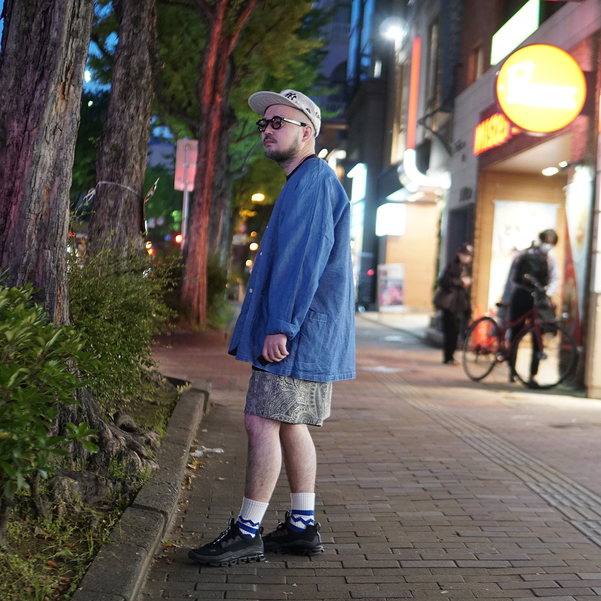 No:M31351-1 | Name:Easy Baggy Shorts w/ Quick Release Buckle | Color:Betro Paisley Grey【MONITALY_モニタリー】