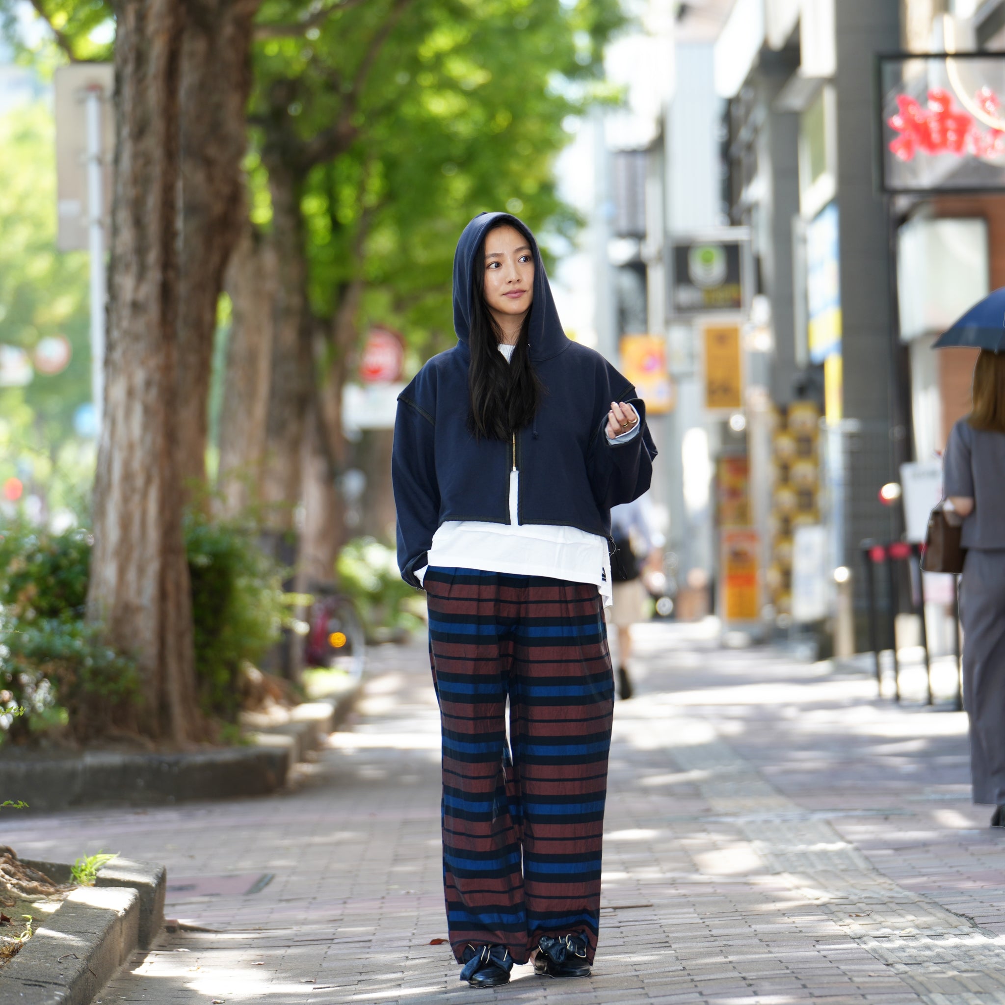 CTN MULTI BORDER PANTS – Black | SARAMALLIKA