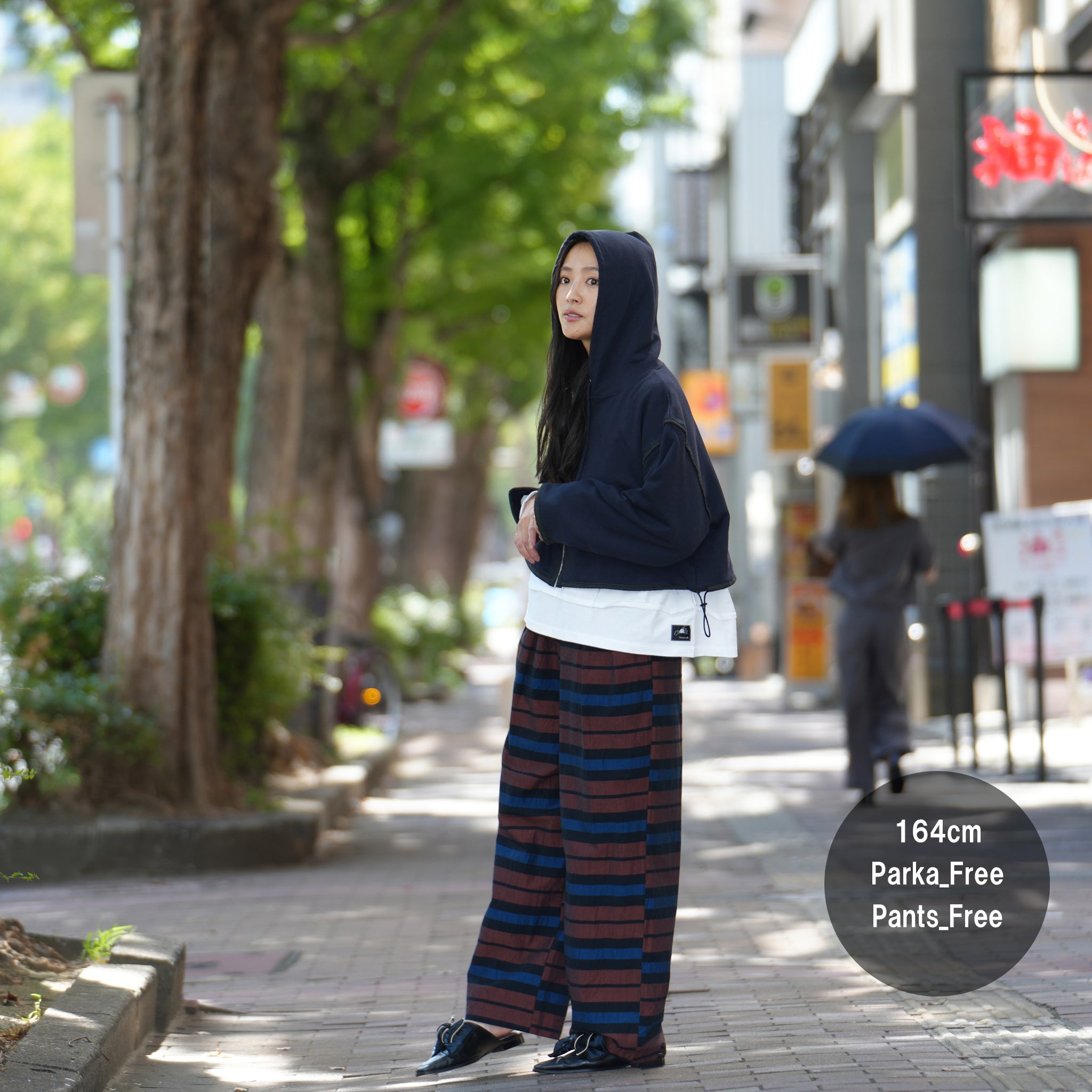 No:020632SM1 | Name:CTN MULTI BORDER PANTS | Color:Black【SARAMALLIKA_サラマリカ】