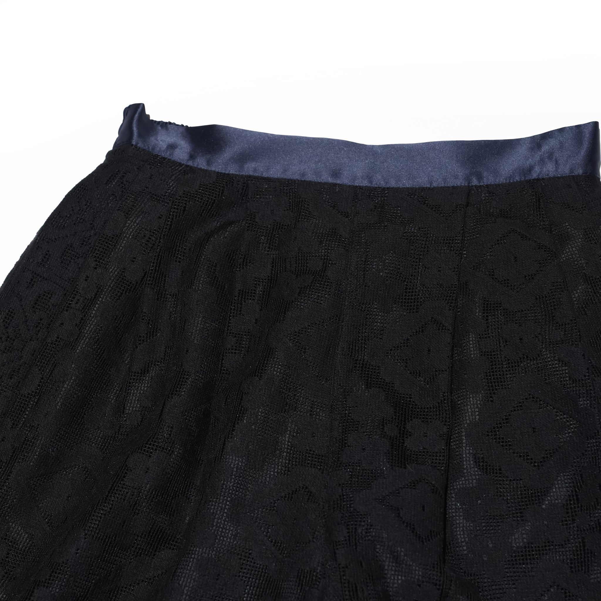 lace combination pant – Black | WHYTO