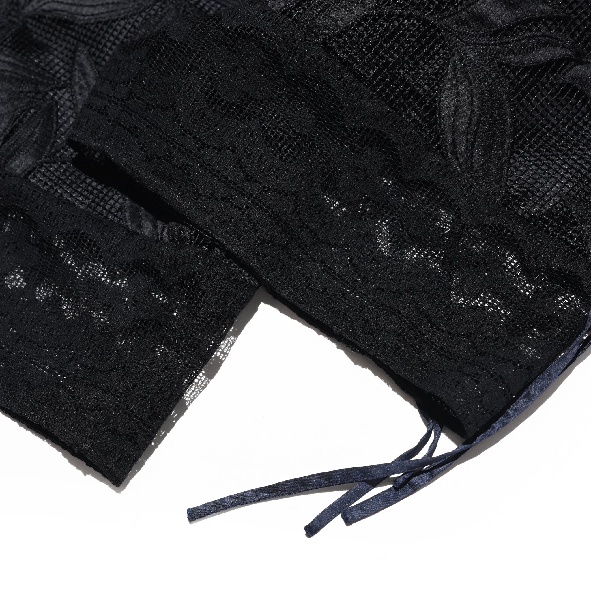 lace combination pant – Black | WHYTO