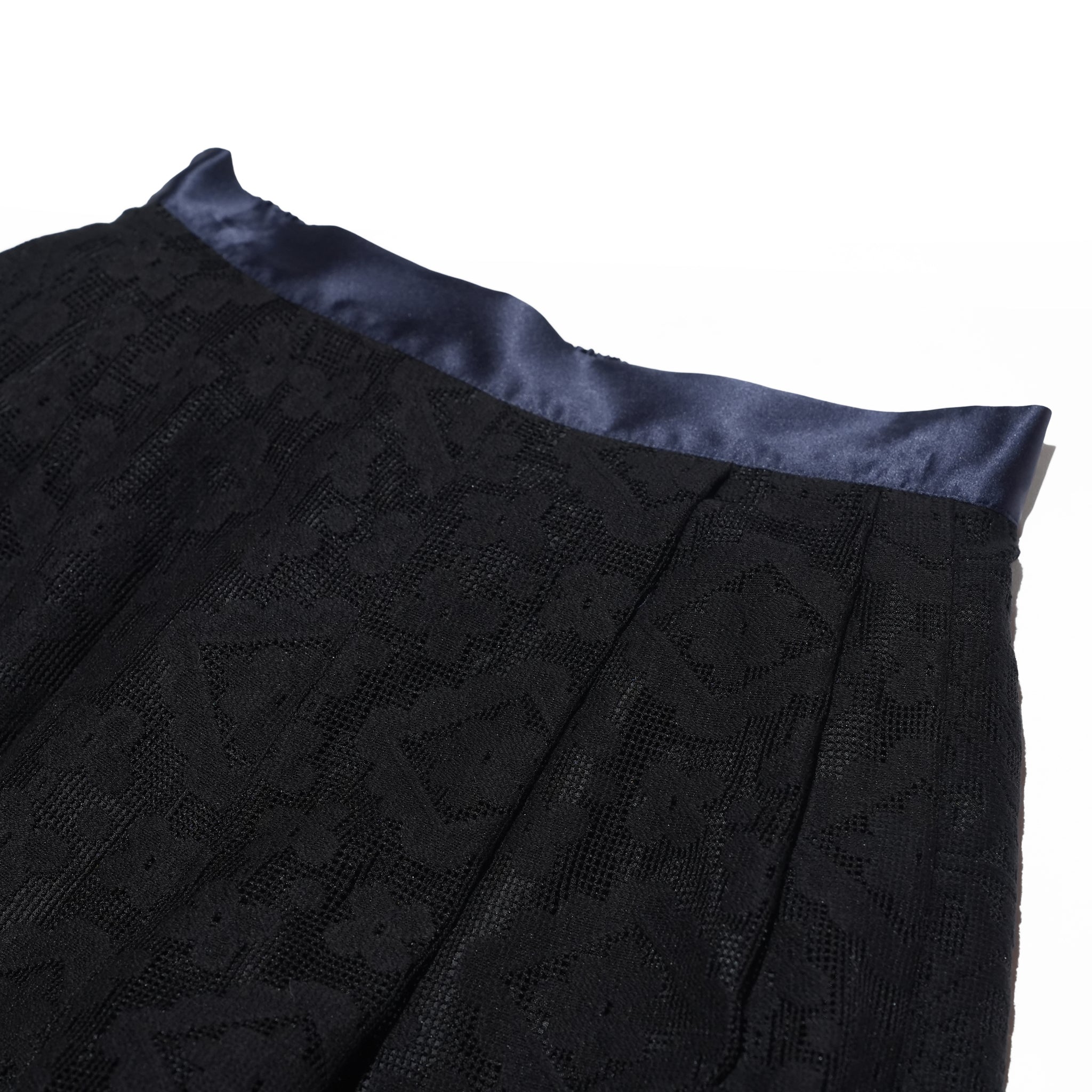 lace combination pant – Black | WHYTO