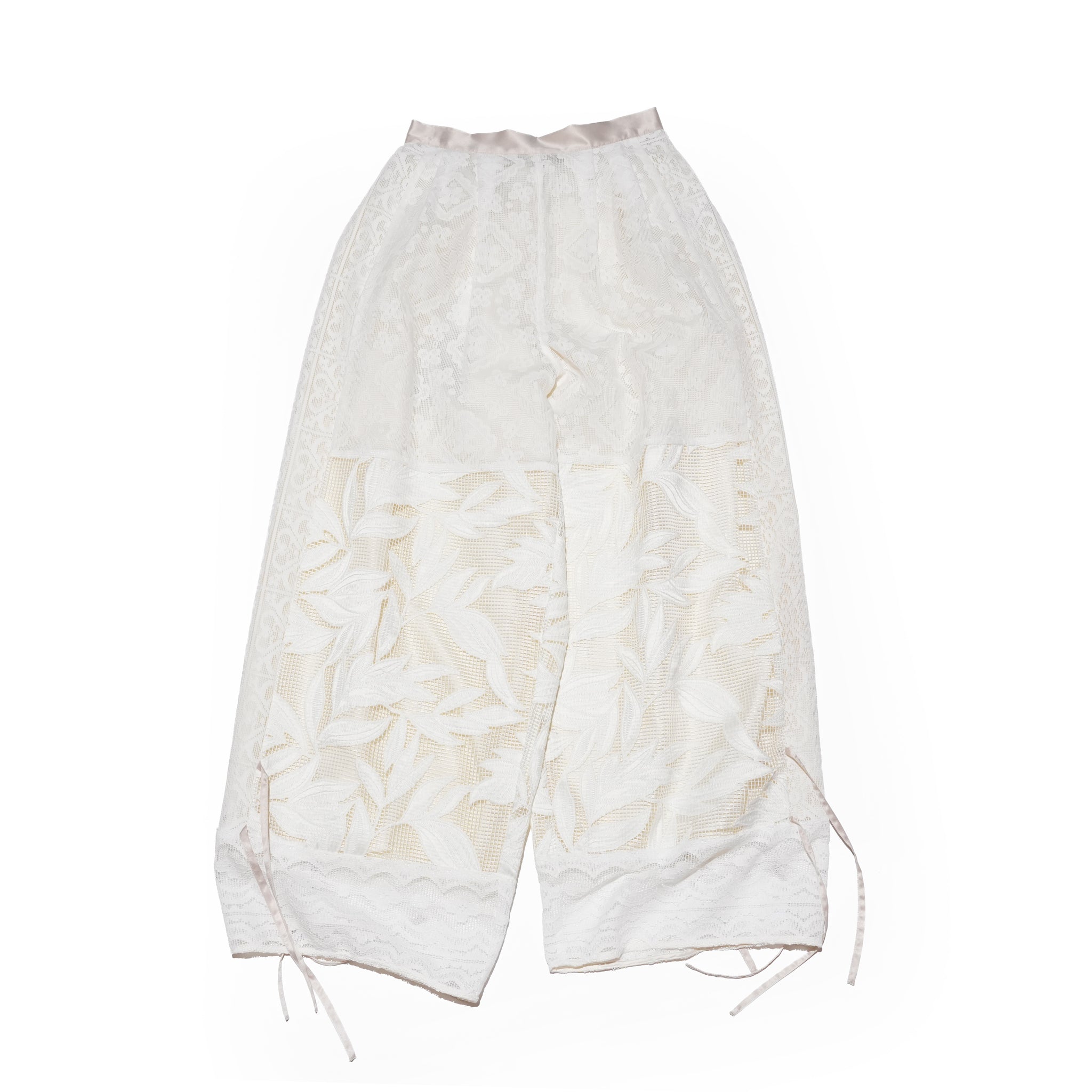 lace combination pants – Off White | No_WHT26HPT4063_Off White | WHYTO