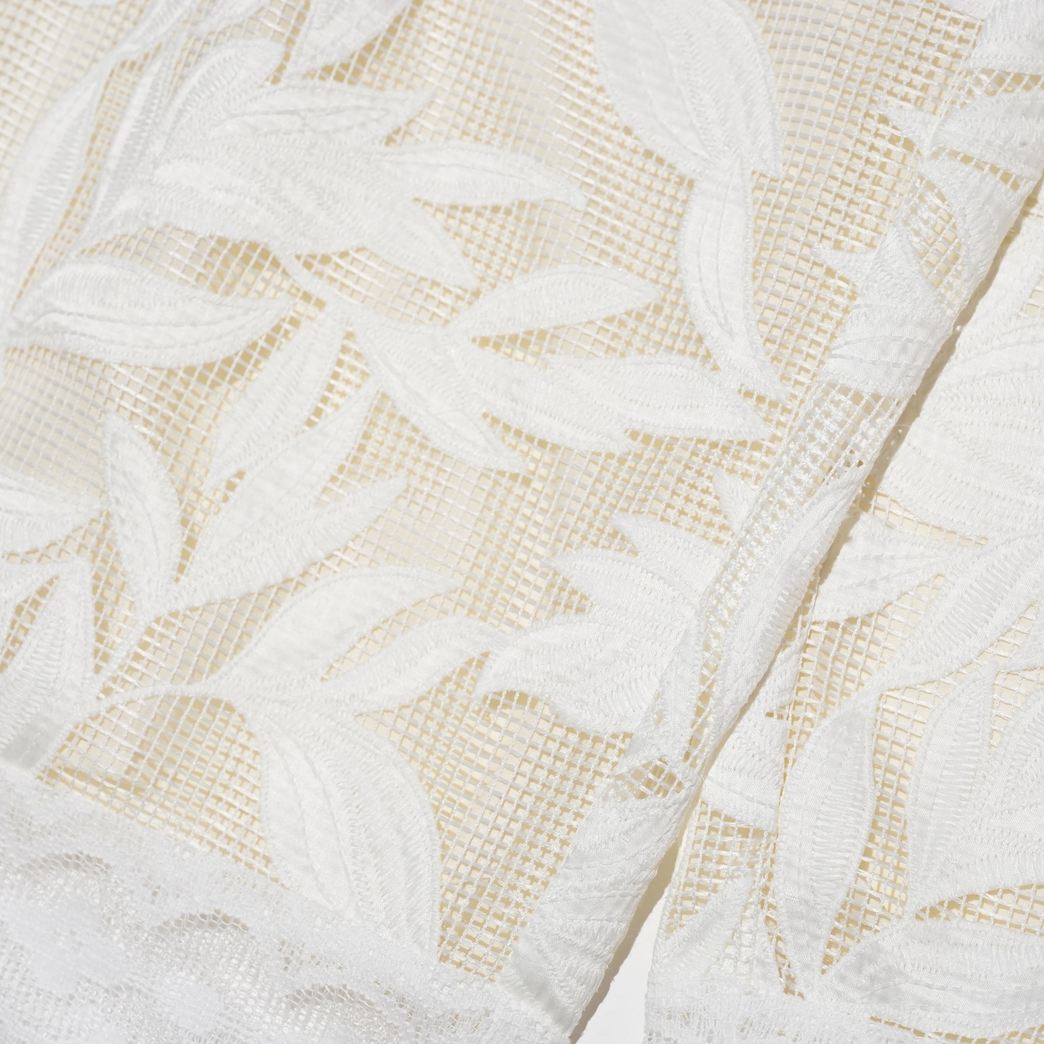 lace combination pants – Off White | WHYTO