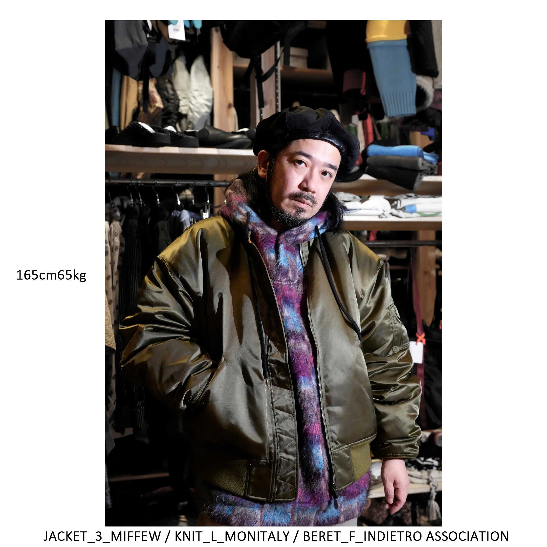 FEW24WJK5221_KHAKI | FLIGHT DOWN JACKET | Color:Khaki【MIFFEW_ミフュー】【archive】