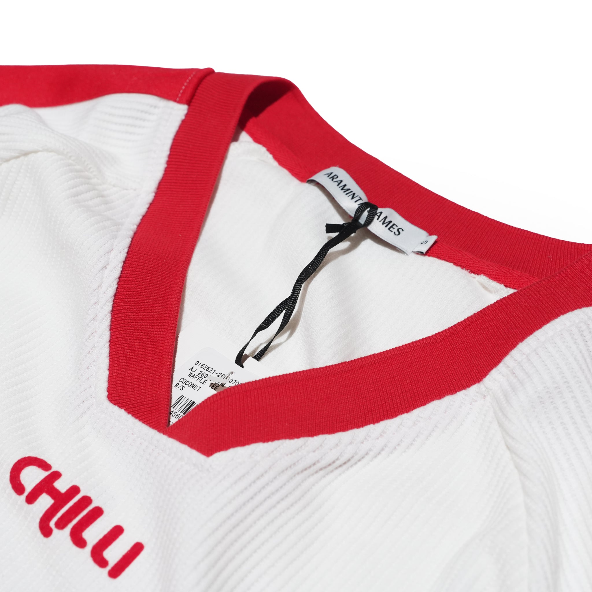 CHILLI 99 WAFFLE TEE – Coconut | ARAMINTA JAMES