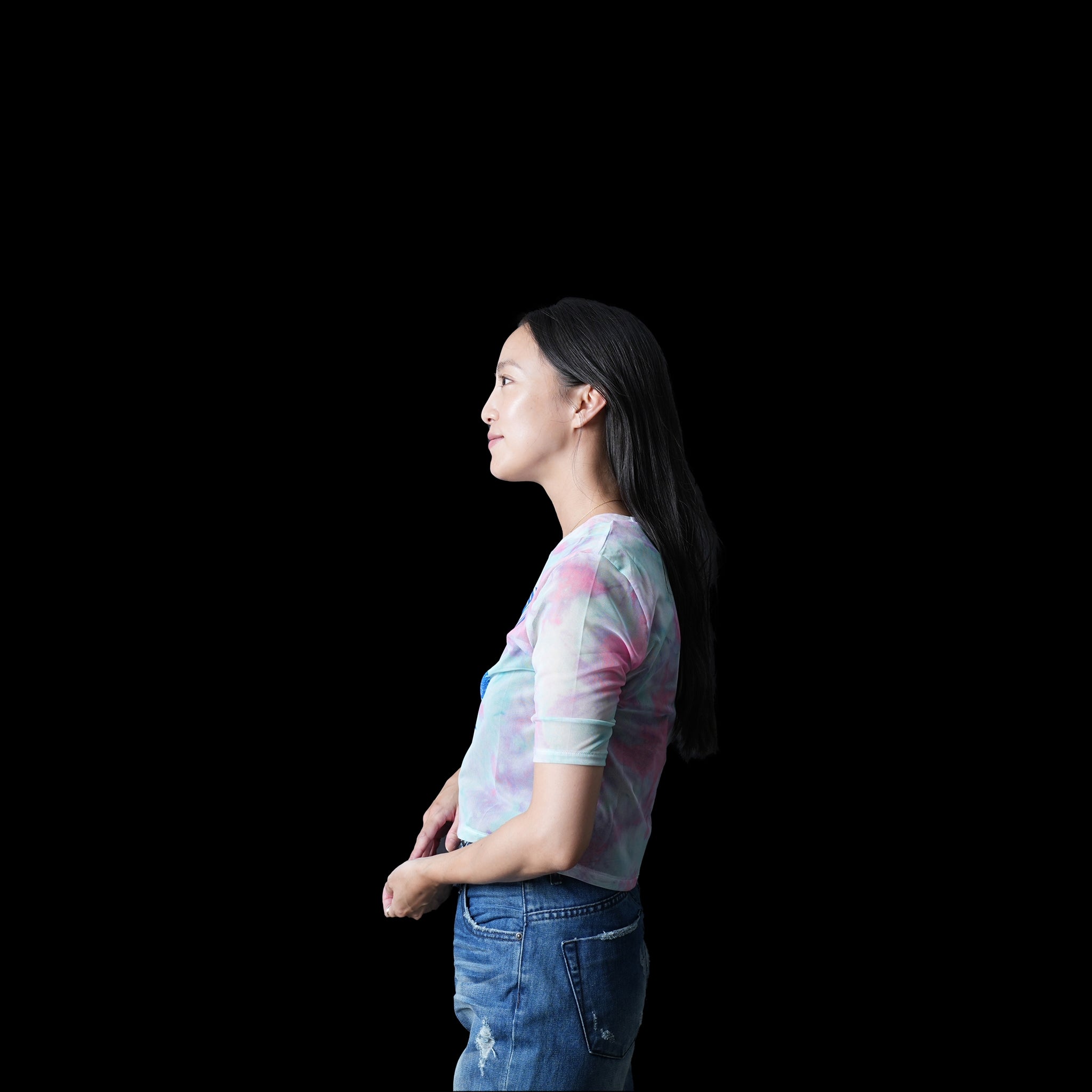Name:PinkFloyd_Stacked Logo_Lady_PINK_Mesh Crop【ROCK OFF】【ネコポス選択可能】