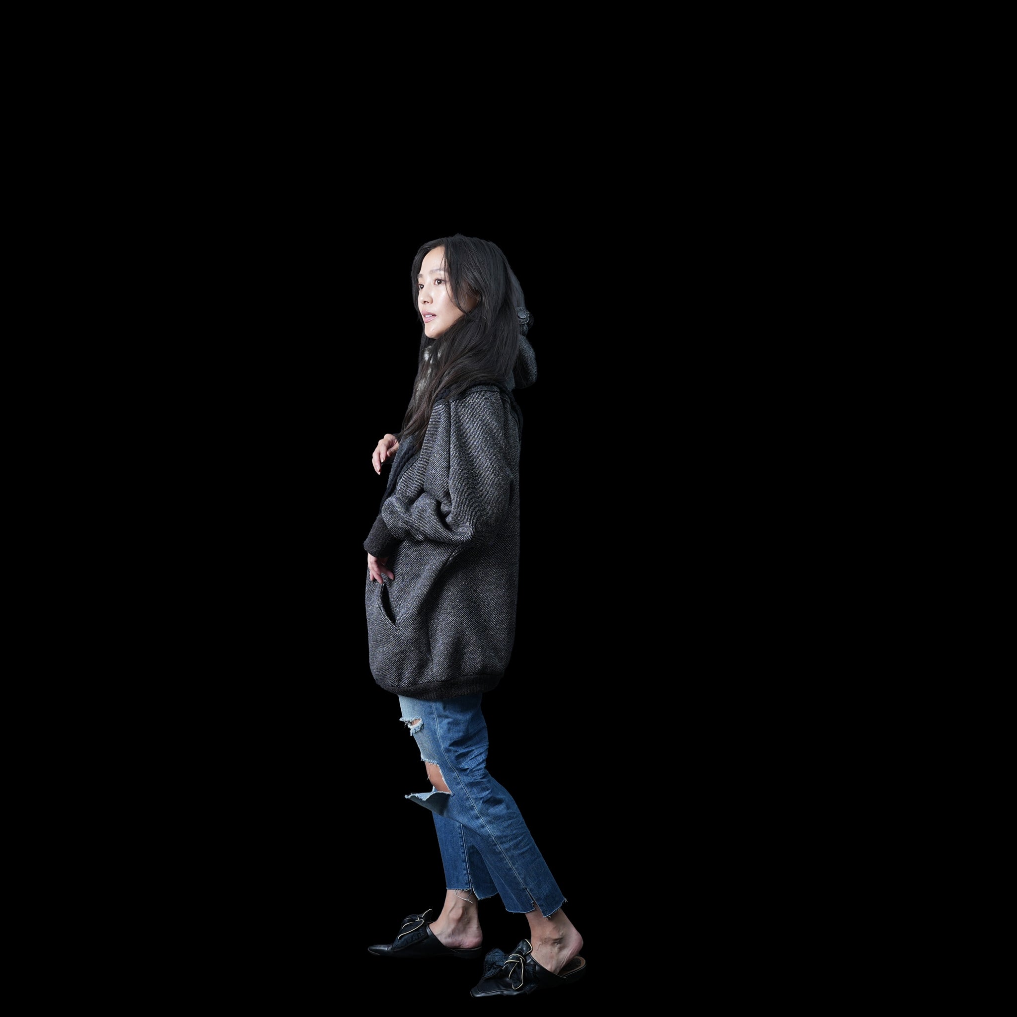 No:bsd23AW-27 | Name:Northern Hoodie | Color:Black【BEDSIDEDRAMA_ベッドサイドドラマ】【archive】