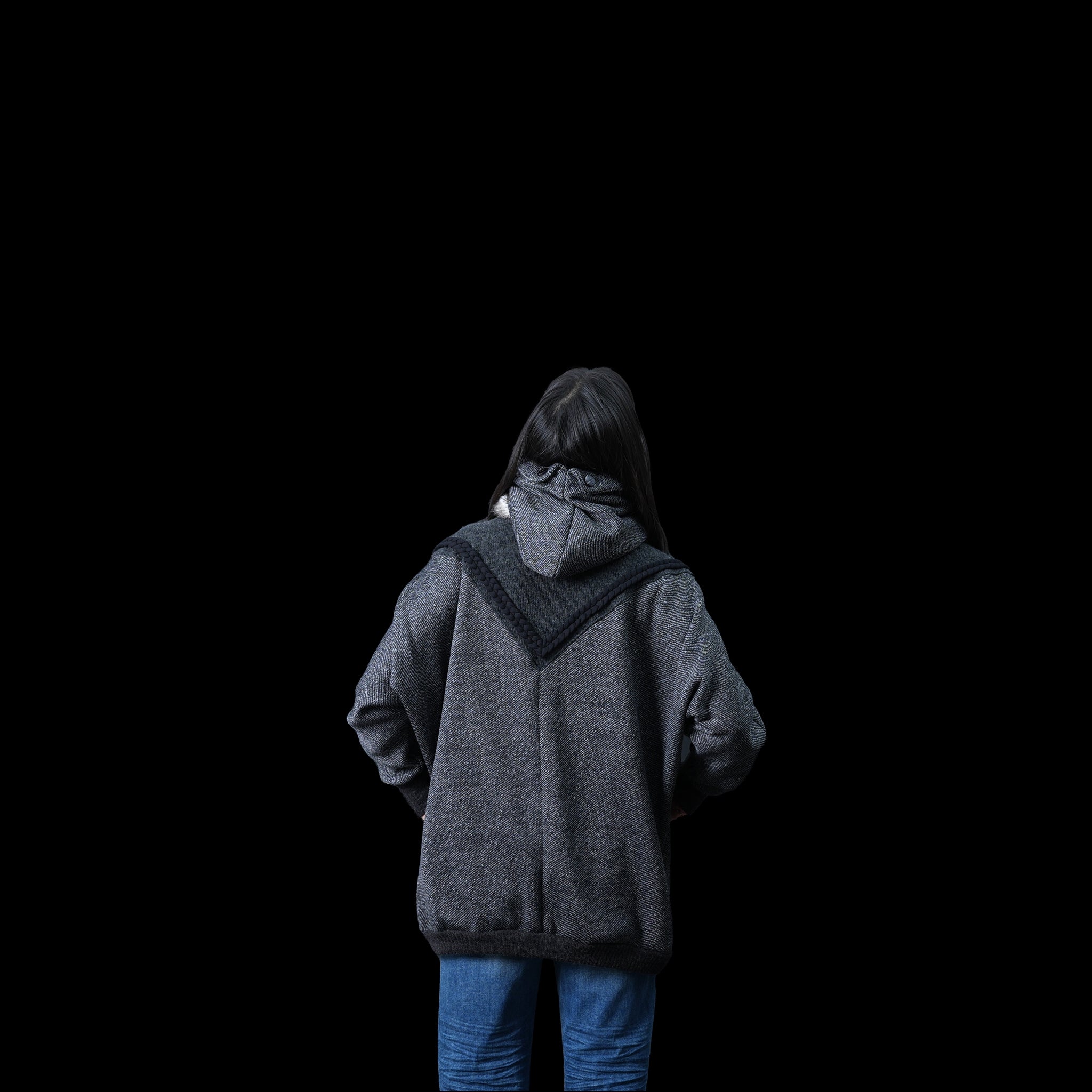 No:bsd23AW-27 | Name:Northern Hoodie | Color:Black【BEDSIDEDRAMA_ベッドサイドドラマ】【archive】