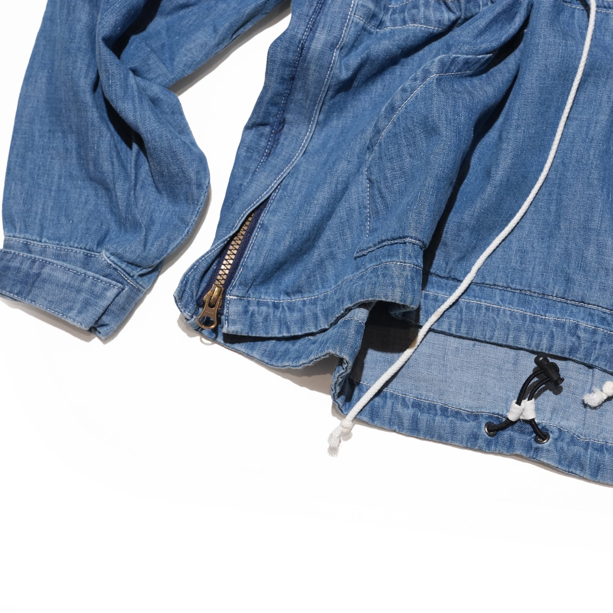 Richie_anorak hoodie(6.5oz denim) – Blue Denim Vintagewash | IMPRESTORE