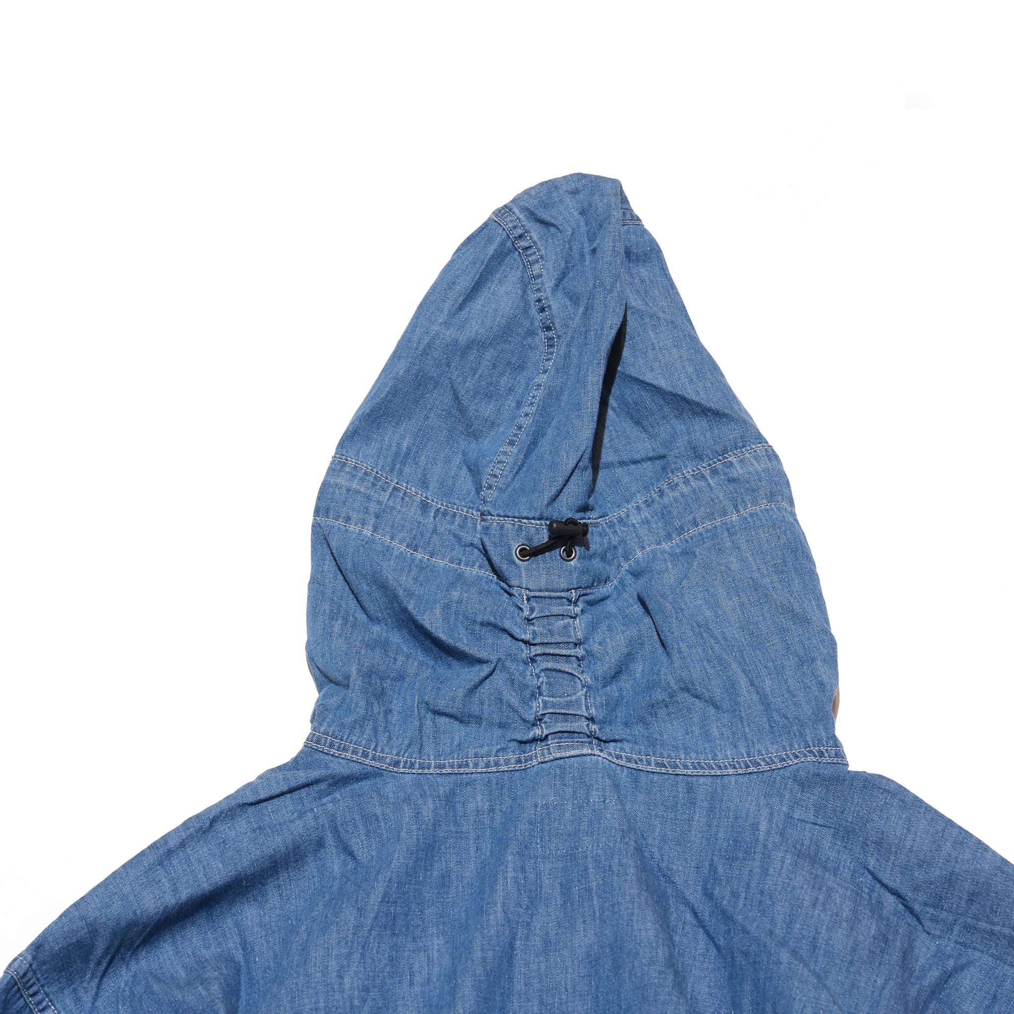 Richie_anorak hoodie(6.5oz denim) – Blue Denim Vintagewash | IMPRESTORE