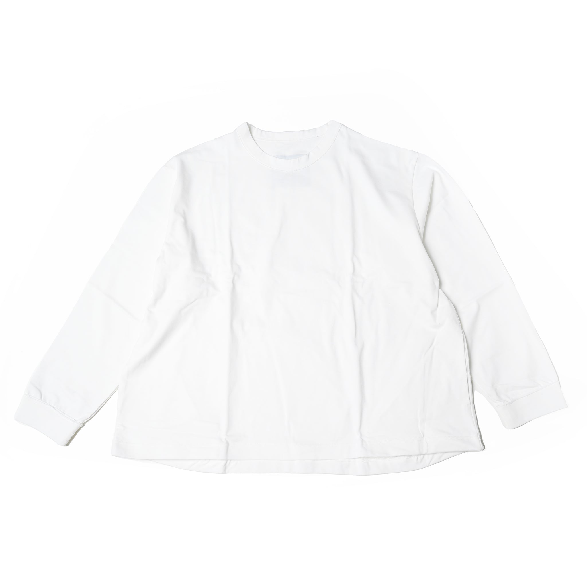 No:UN-012_AW23 | Name:BOX COTTON TEE L/S | Color:White【UNTRACE_アントレース】
