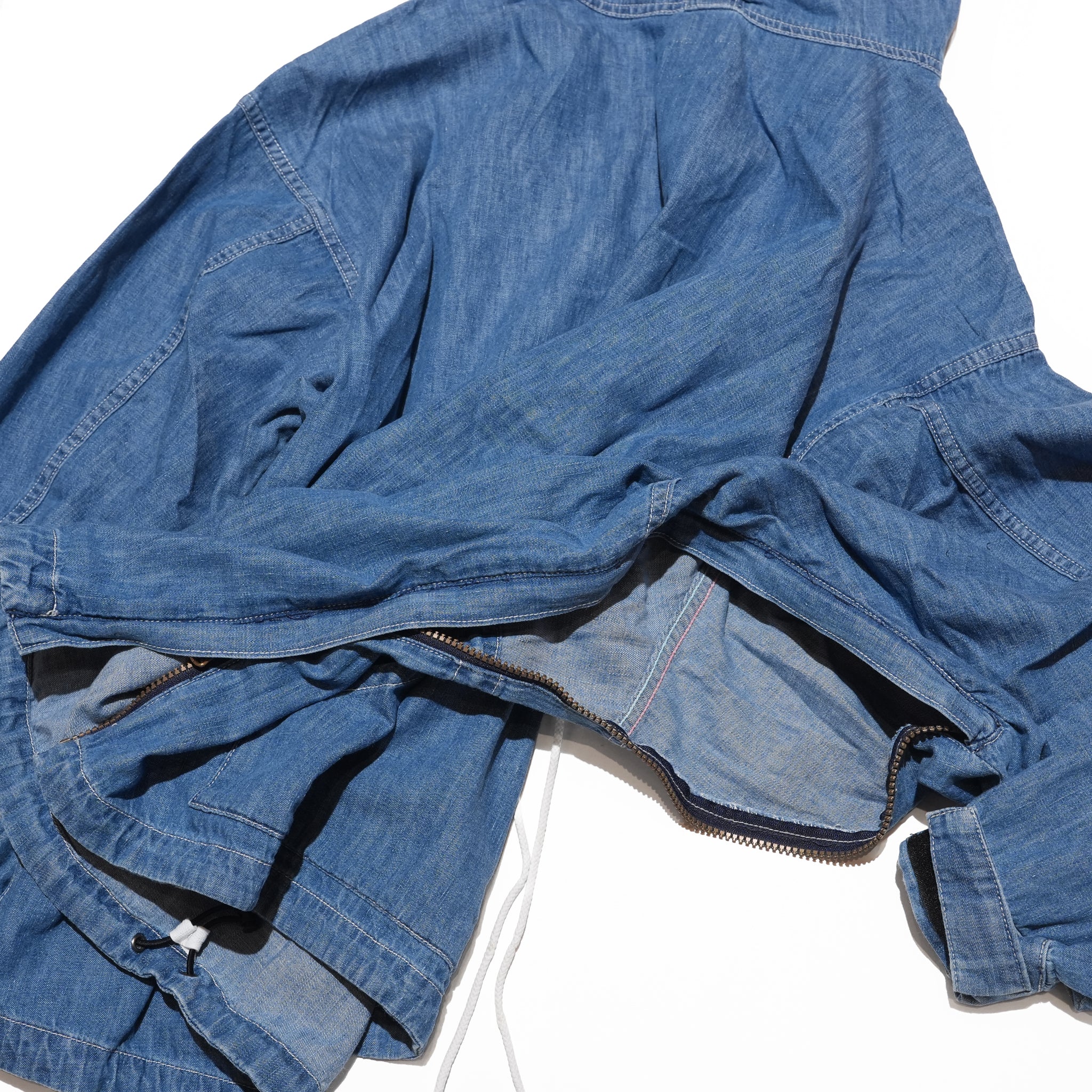 Richie_anorak hoodie(6.5oz denim) – Blue Denim Vintagewash | IMPRESTORE