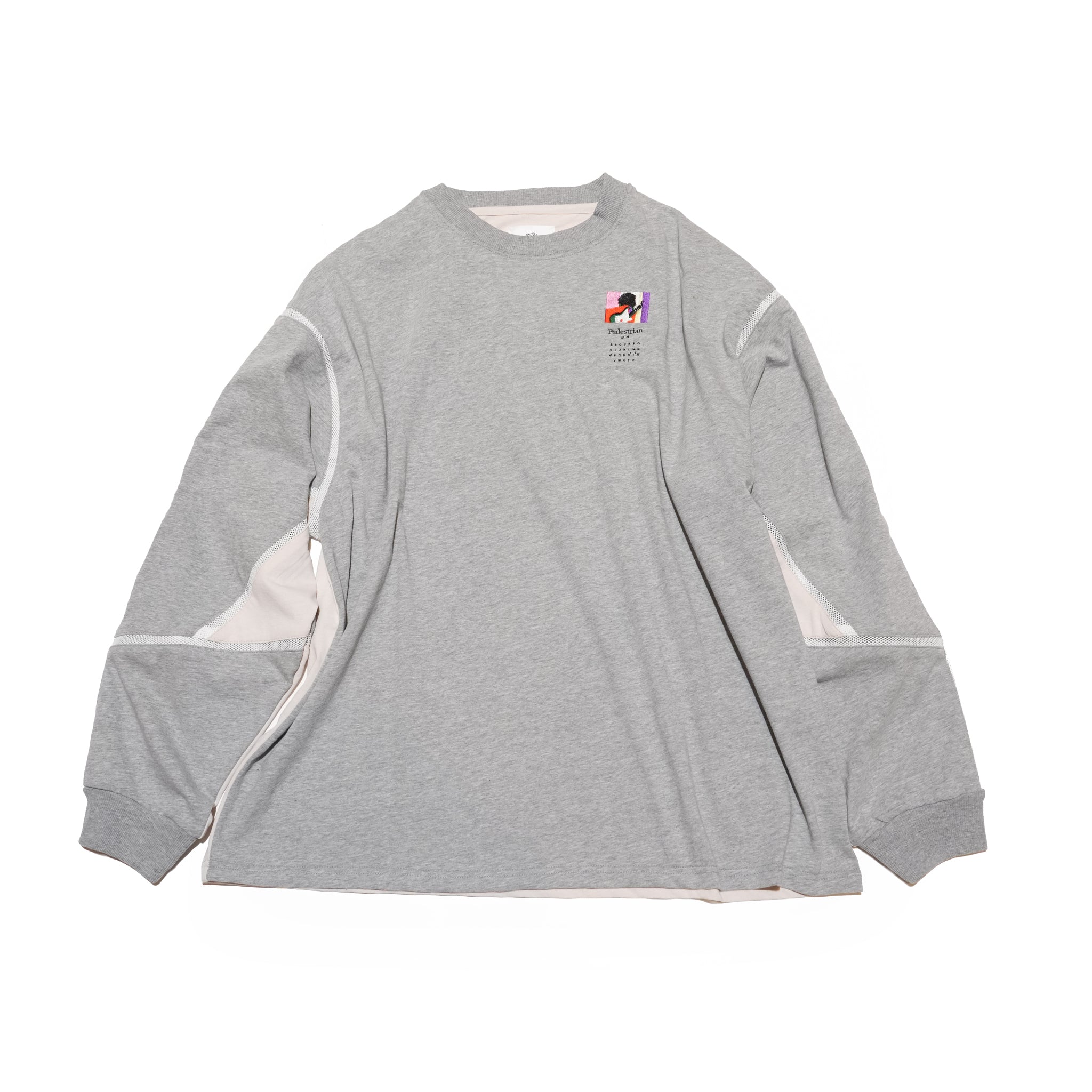 COMPLEXITY BORDER L/S TEE– Grey | STOF