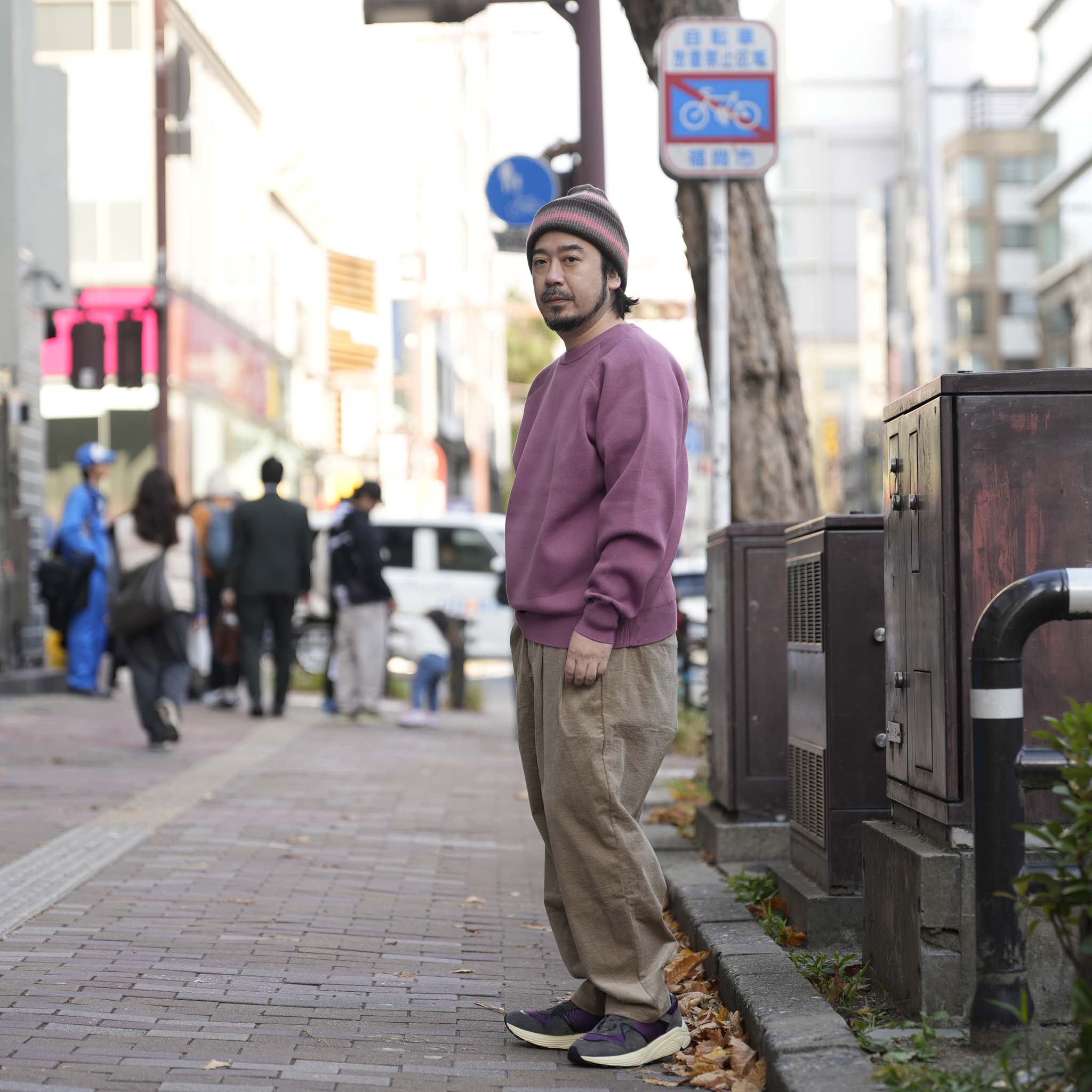 K2611204 | ACTUALLY CREW | 03-SMOKE PINK |【NASNGWAM_ナスングワム】