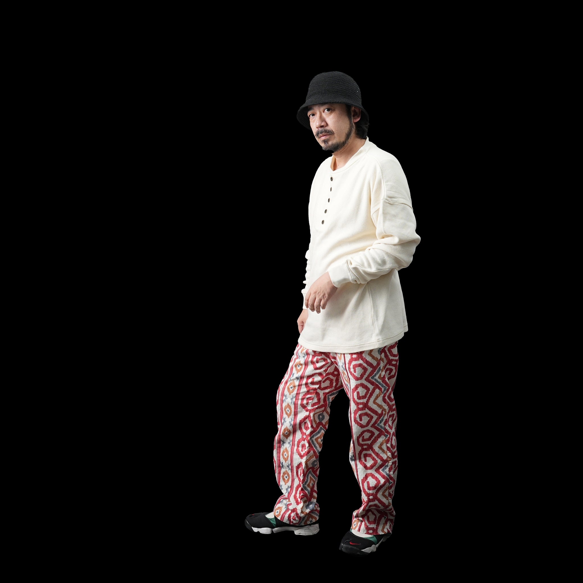 dead2 | Deadstock fabric setup Pants – Red Size:L | NASNGWAM