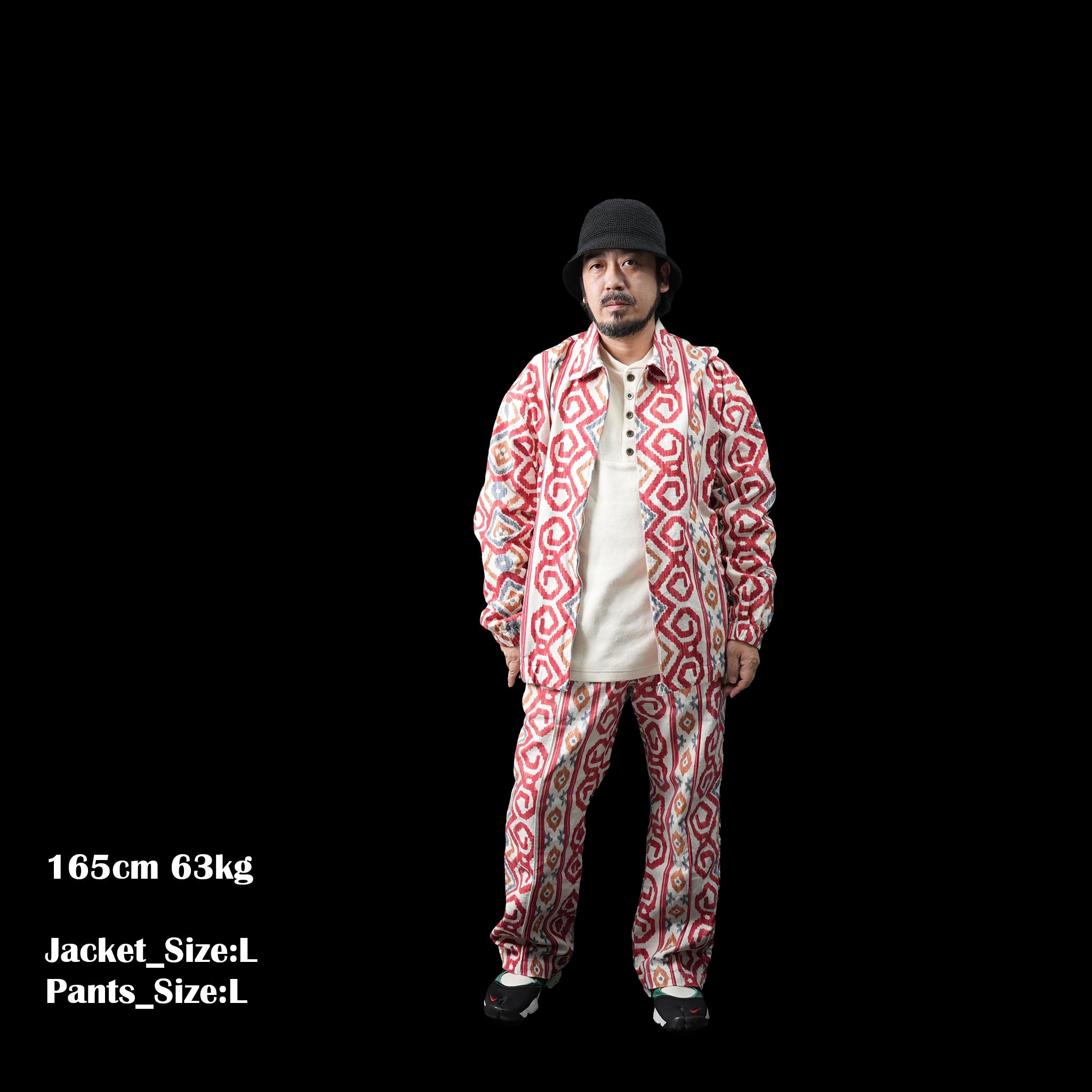 No:dead4 | Name:Dead stock fabric setup blouson | Color:Red | Size:L【NASNGWAM_ナスングワム】