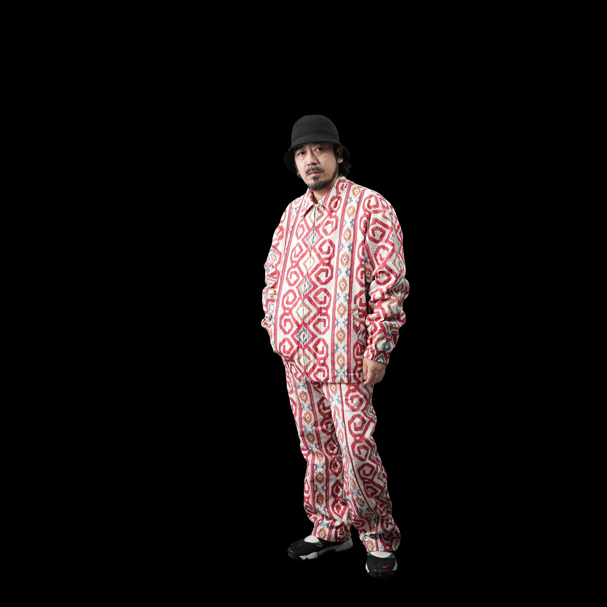No:dead4 | Name:Dead stock fabric setup blouson | Color:Red | Size:L【NASNGWAM_ナスングワム】