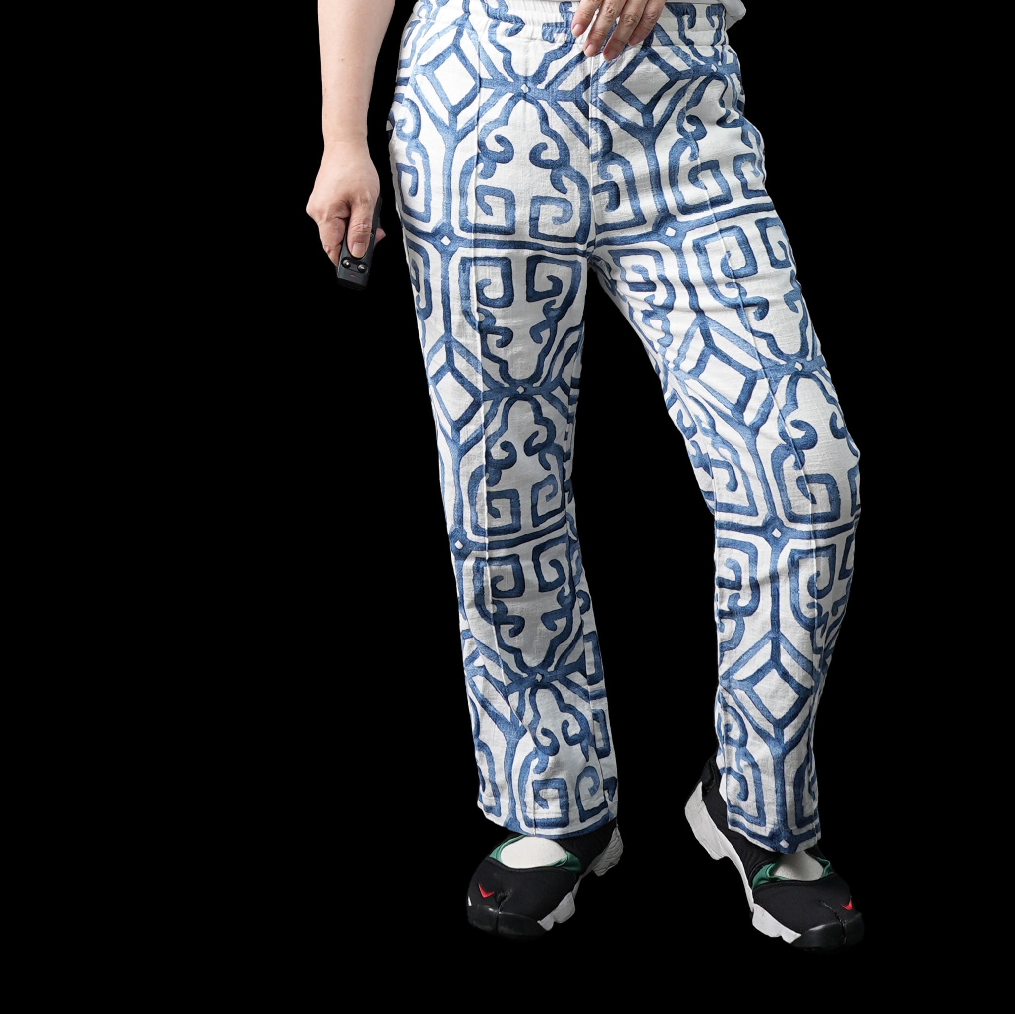 dead1 | Deadstock fabric setup Pants – blue Size:M | NASNGWAM