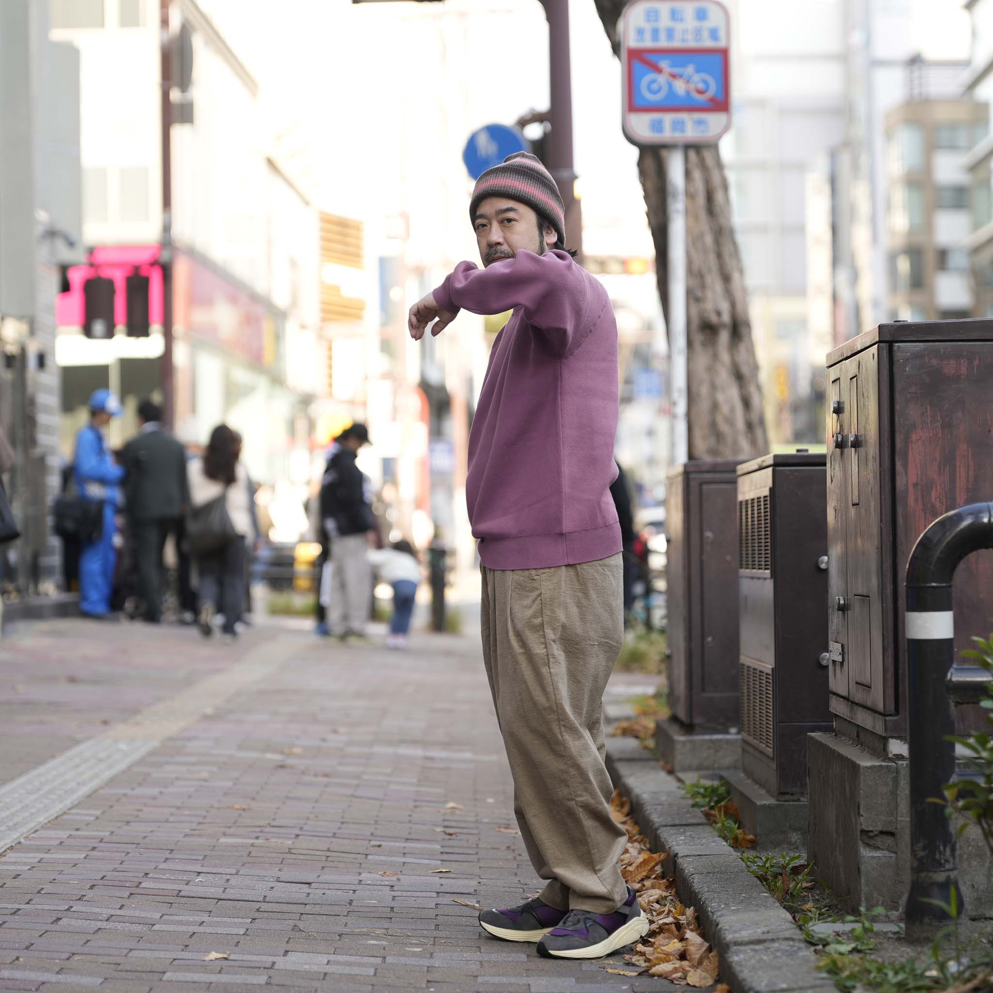 K2611204 | ACTUALLY CREW | 03-SMOKE PINK |【NASNGWAM_ナスングワム】