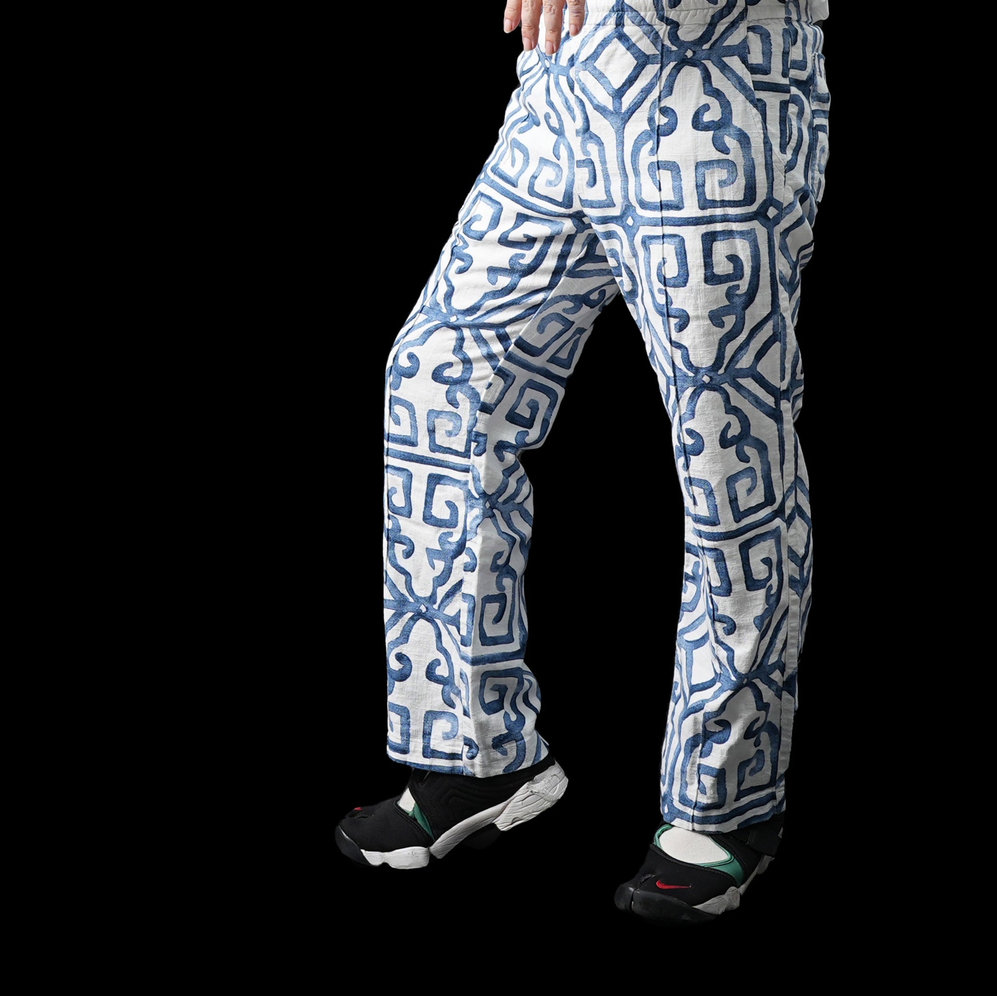 dead1 | Deadstock fabric setup Pants – blue Size:M | NASNGWAM