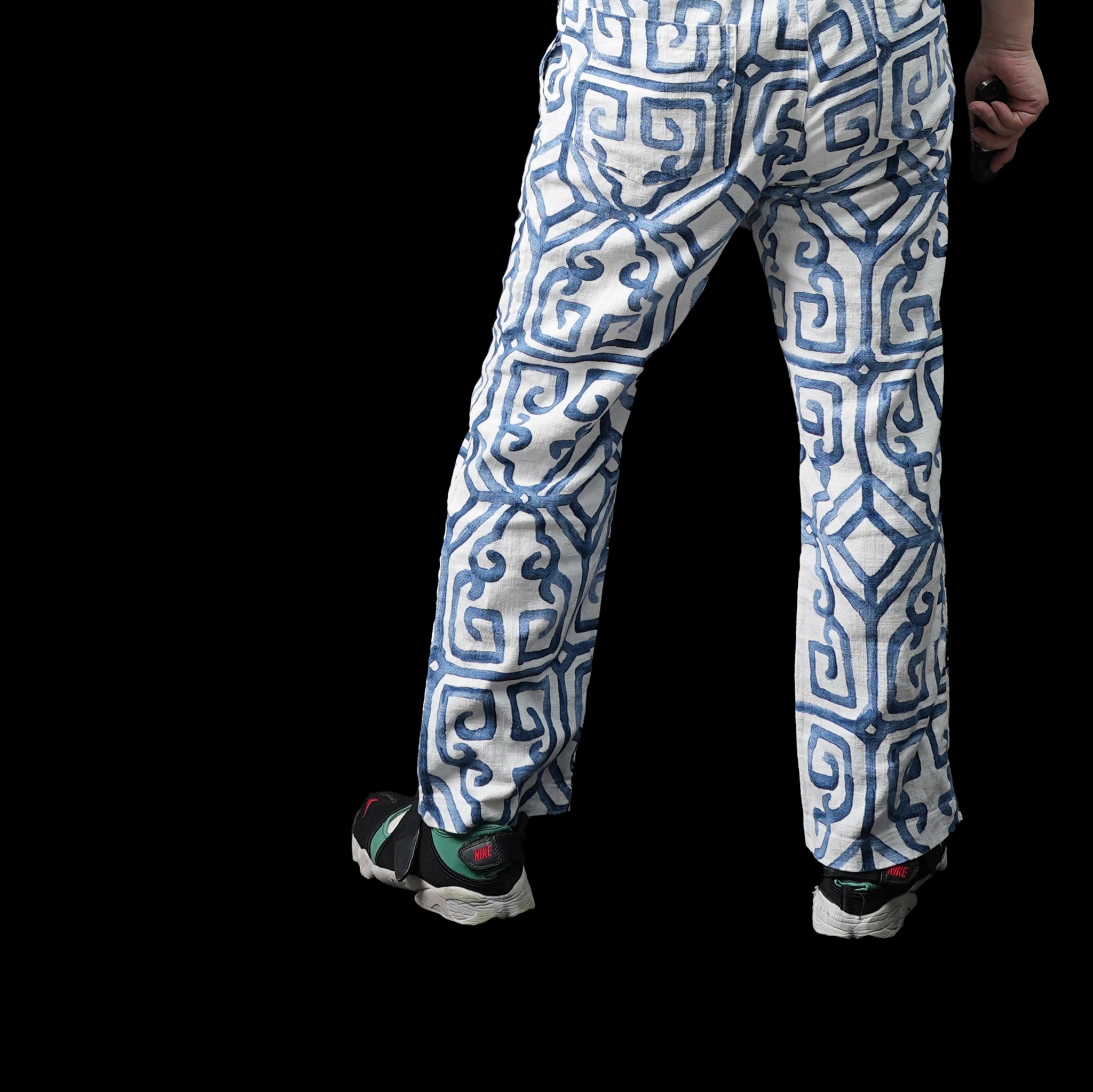 dead1 | Deadstock fabric setup Pants – blue Size:M | NASNGWAM