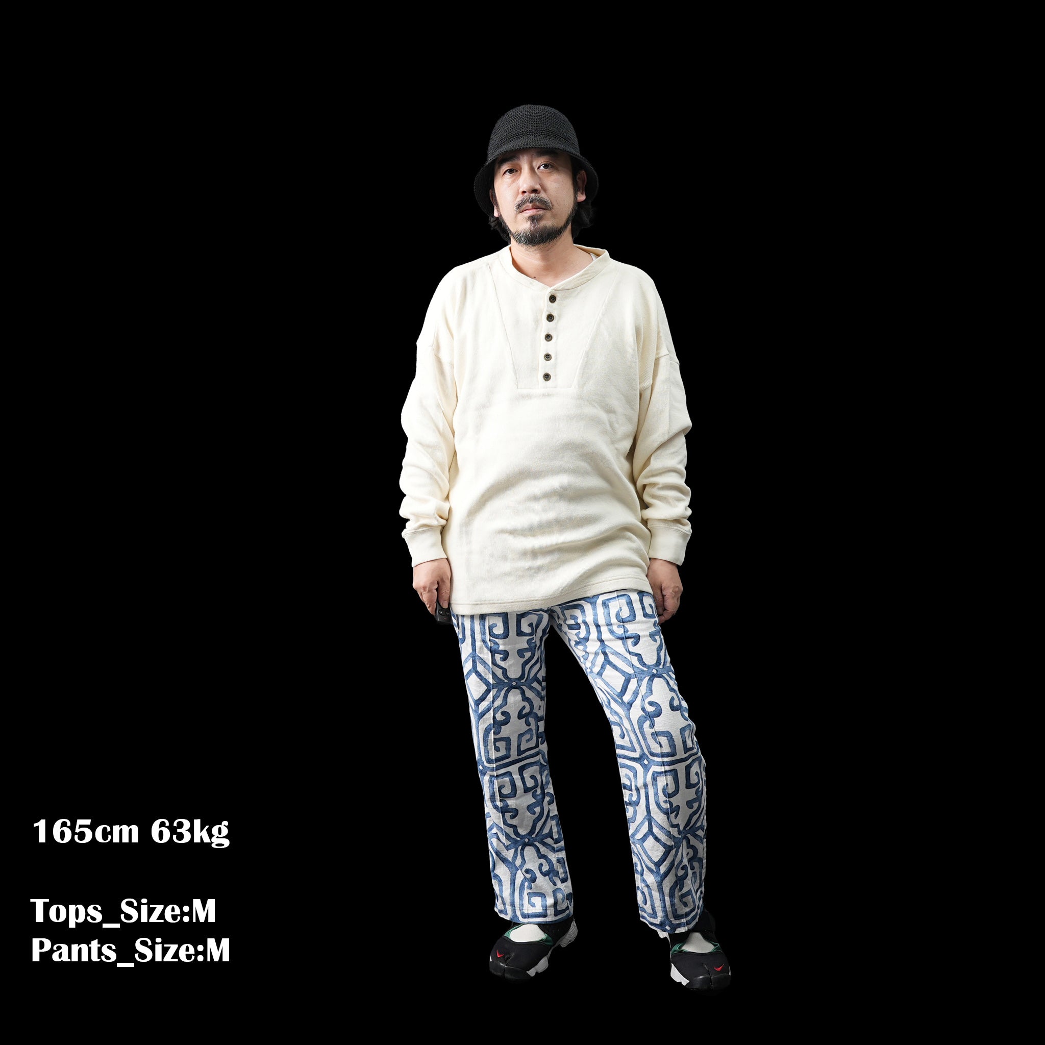 dead1 | Deadstock fabric setup Pants – blue Size:M | NASNGWAM