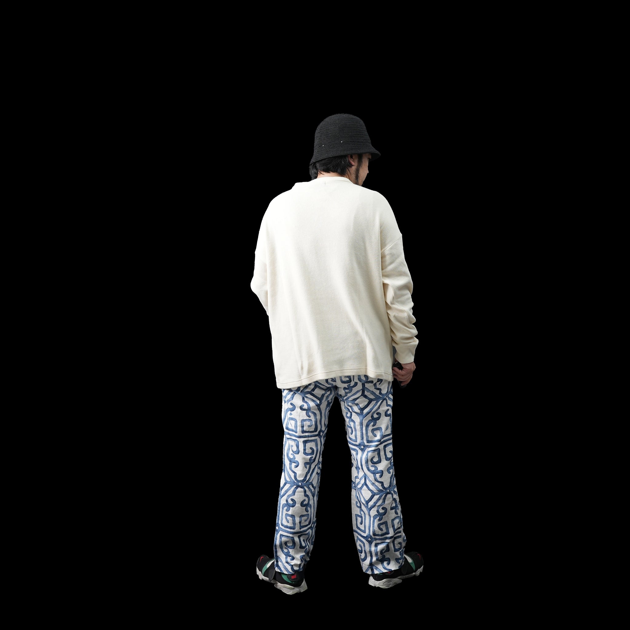 dead1 | Deadstock fabric setup Pants – blue Size:M | NASNGWAM