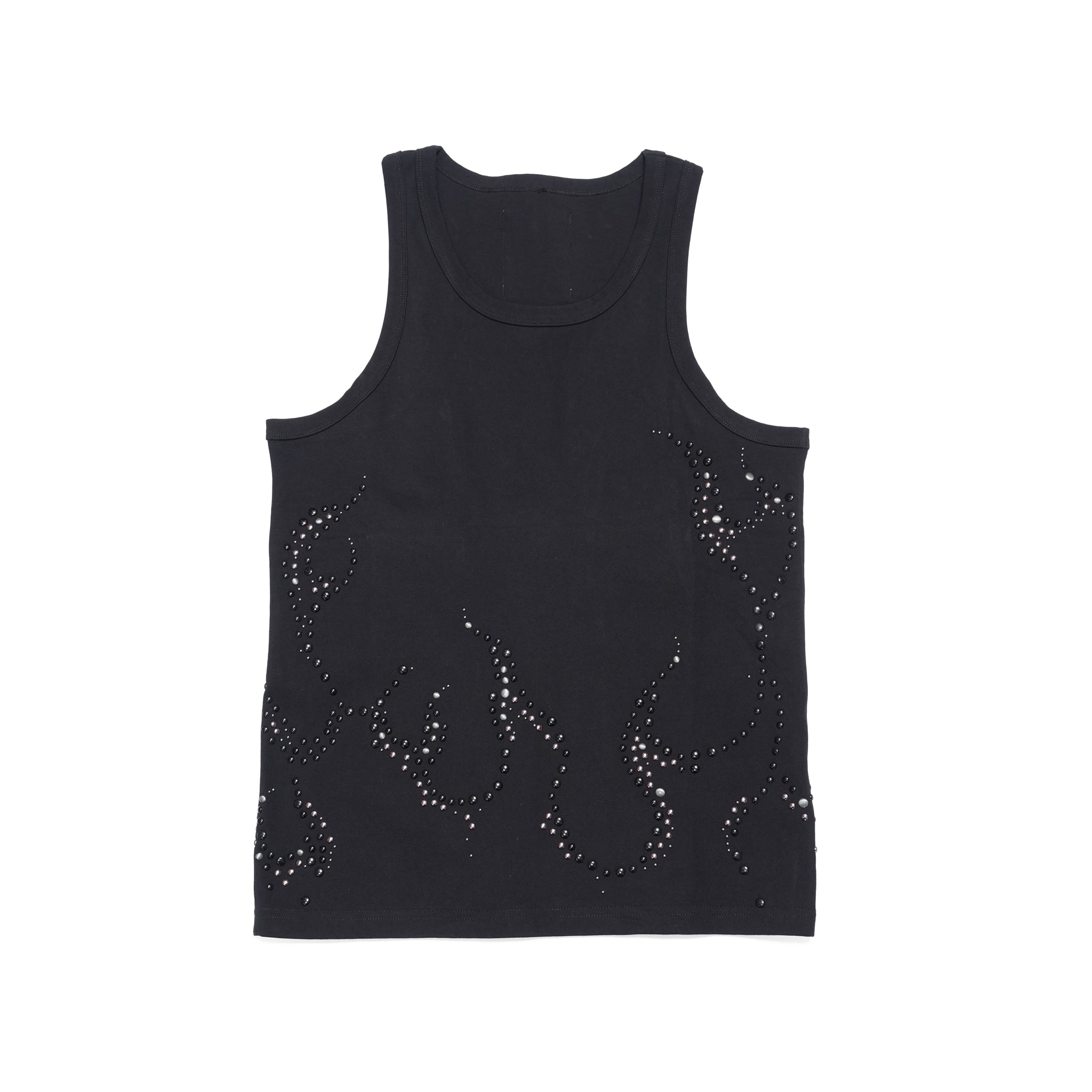 BL(A)CK FLAME STUDDED TANK – Black | (A)CRYPSIS®
