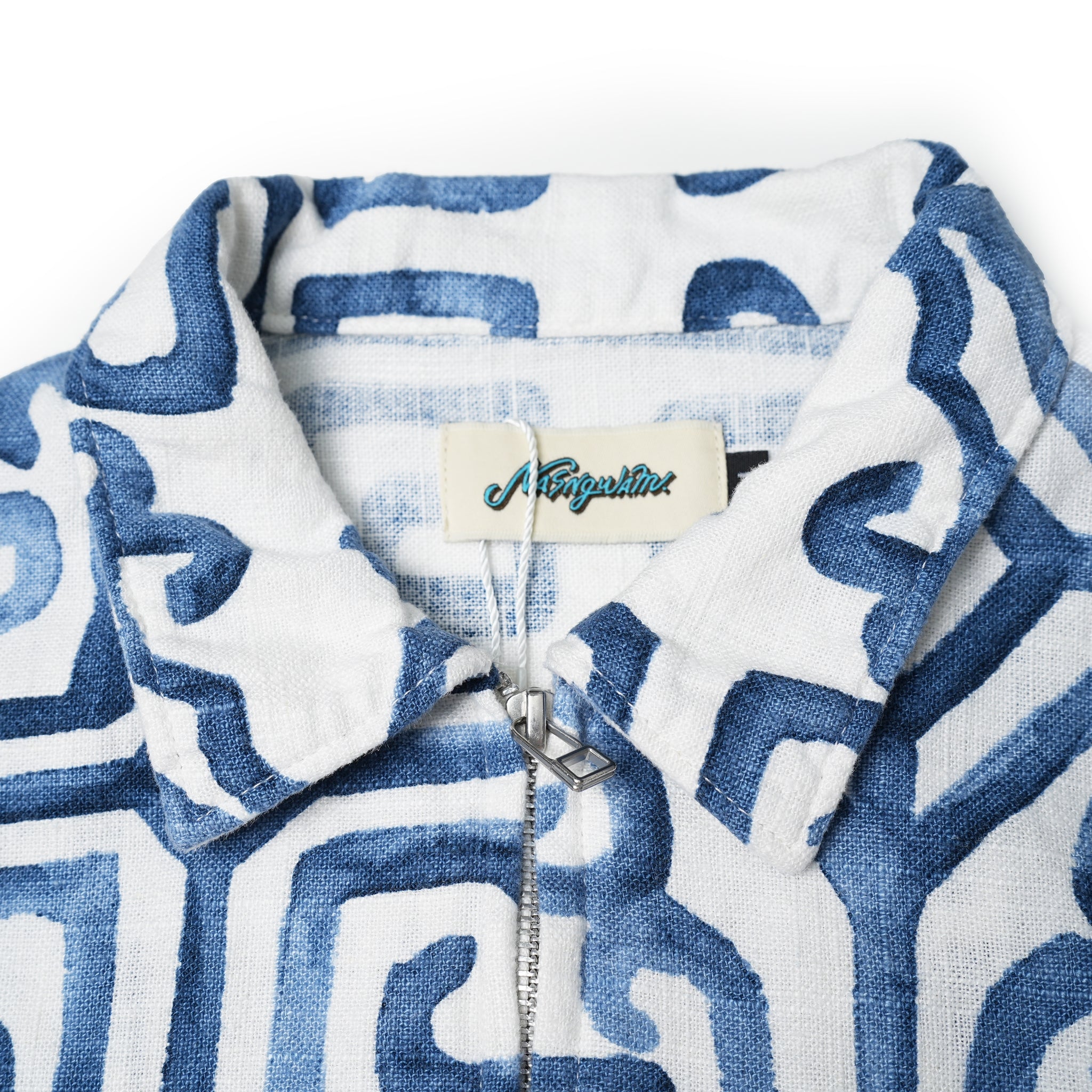 Dead stock fabric setup blouson – Blue | Size:M | NASNGWAM