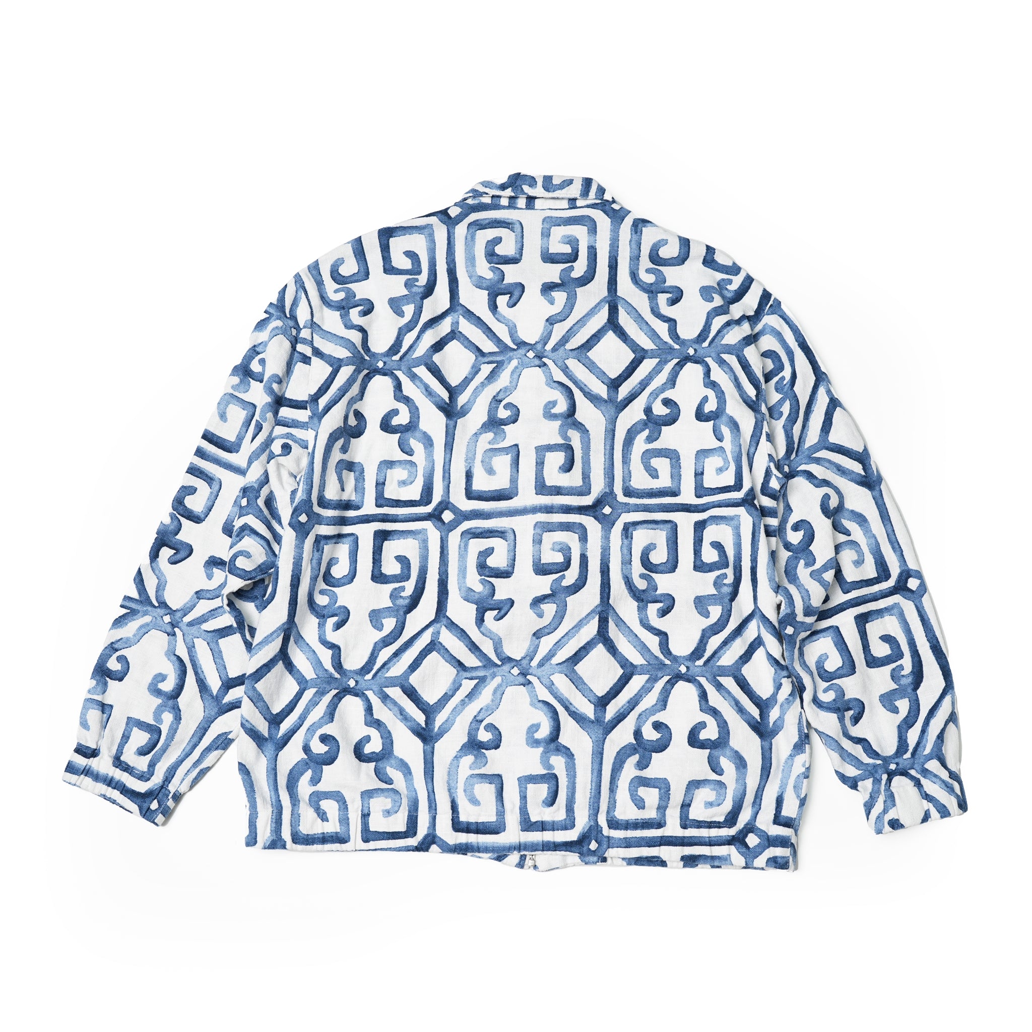 Dead stock fabric setup blouson – Blue | Size:M | NASNGWAM