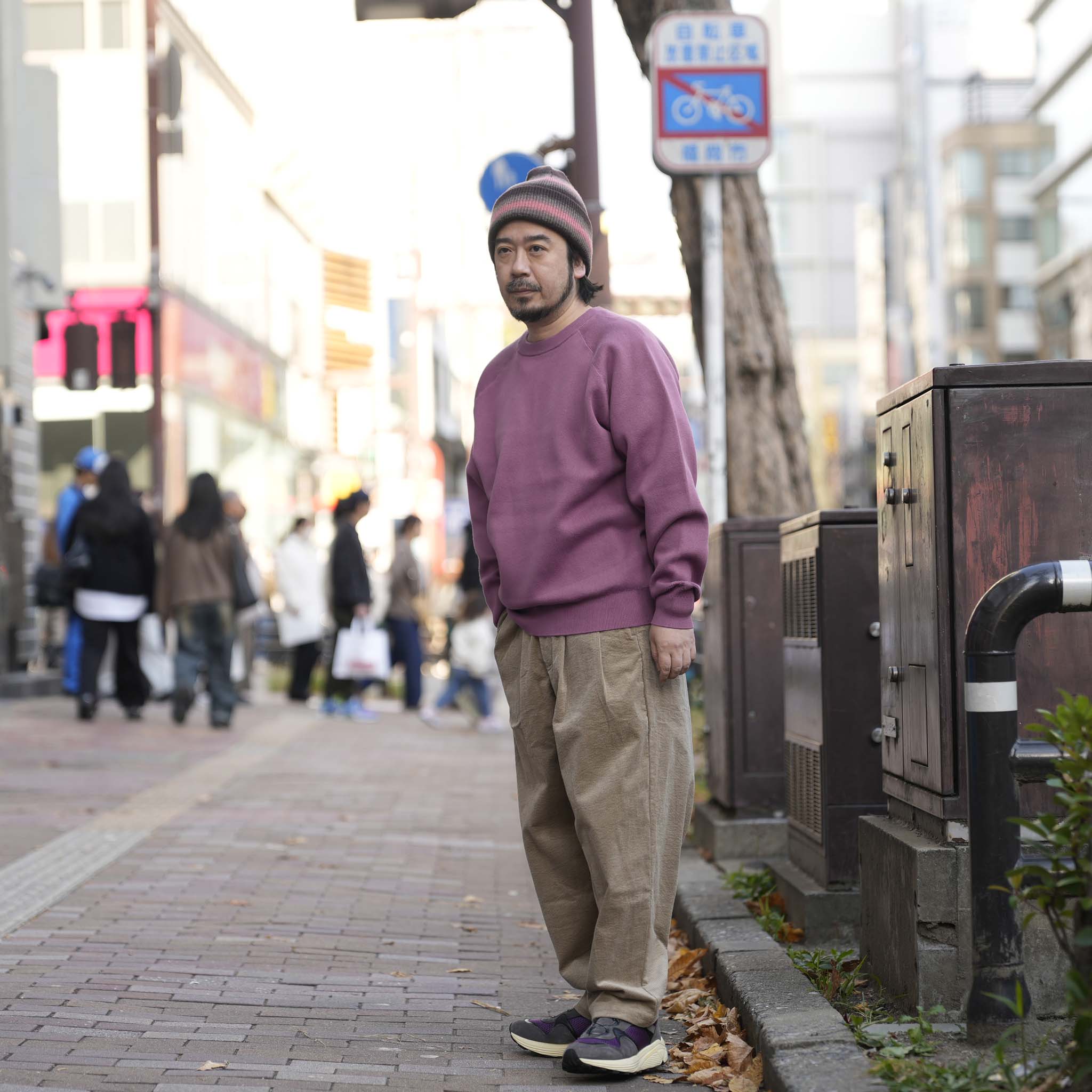 K2611204 | ACTUALLY CREW | 03-SMOKE PINK |【NASNGWAM_ナスングワム】