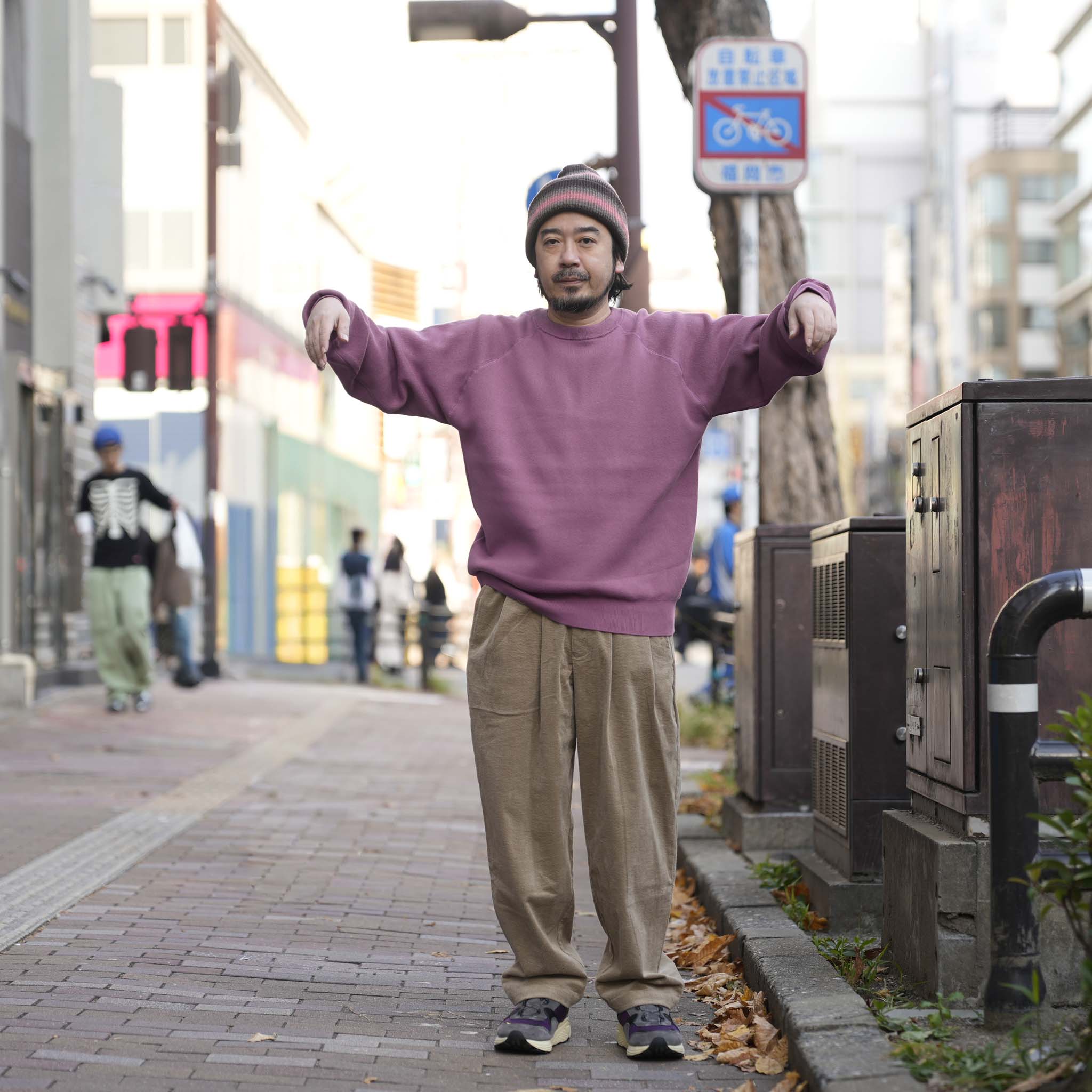 K2611204 | ACTUALLY CREW | 03-SMOKE PINK |【NASNGWAM_ナスングワム】