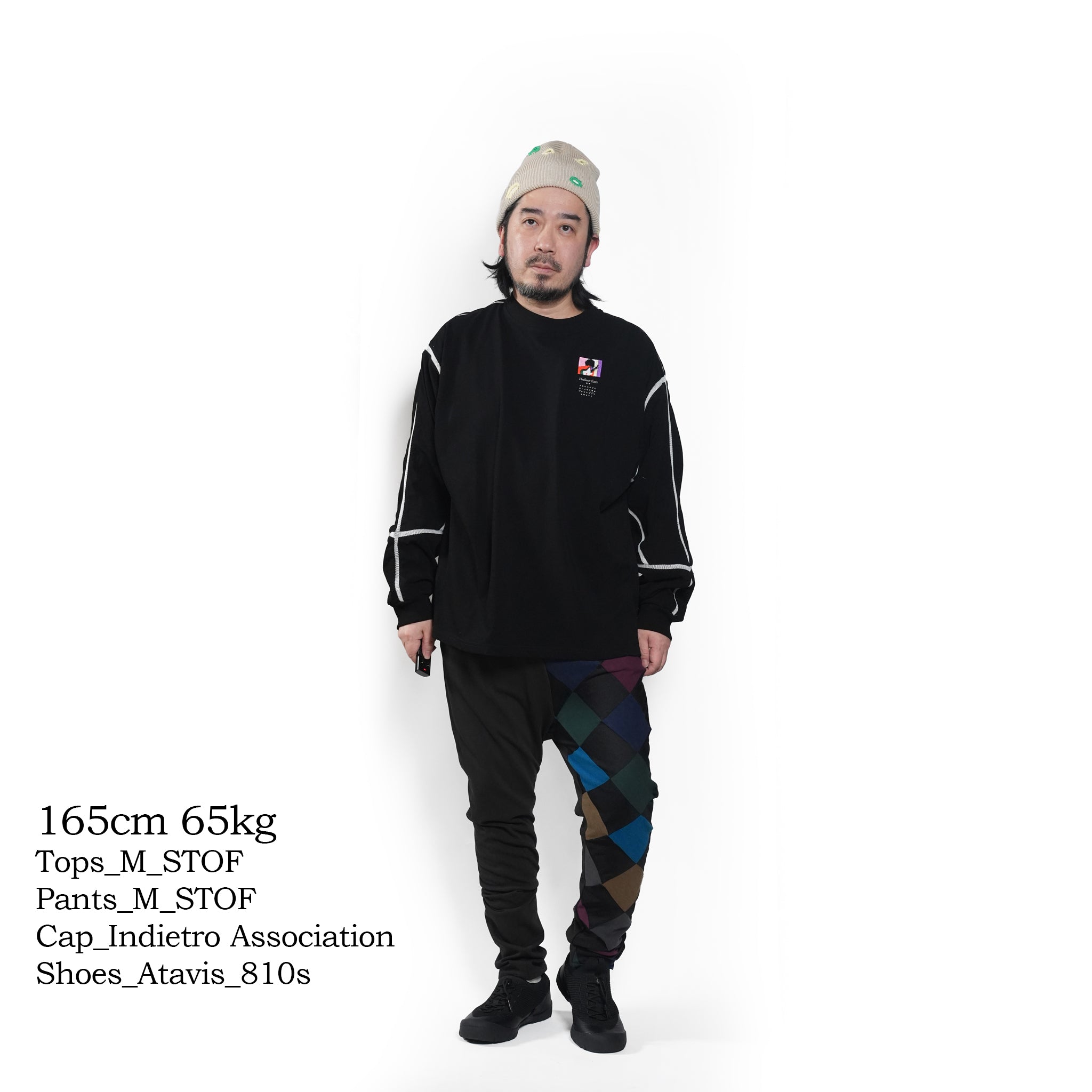 COMPLEXITY BORDER L/S TEE– Black | STOF
