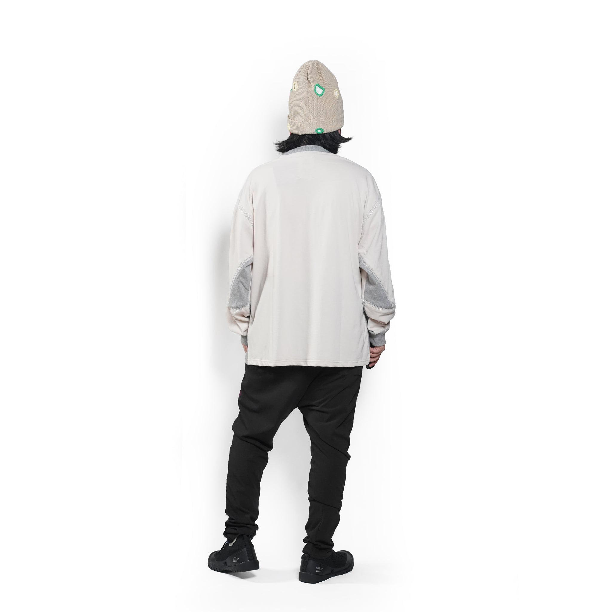 COMPLEXITY BORDER L/S TEE– Grey | STOF