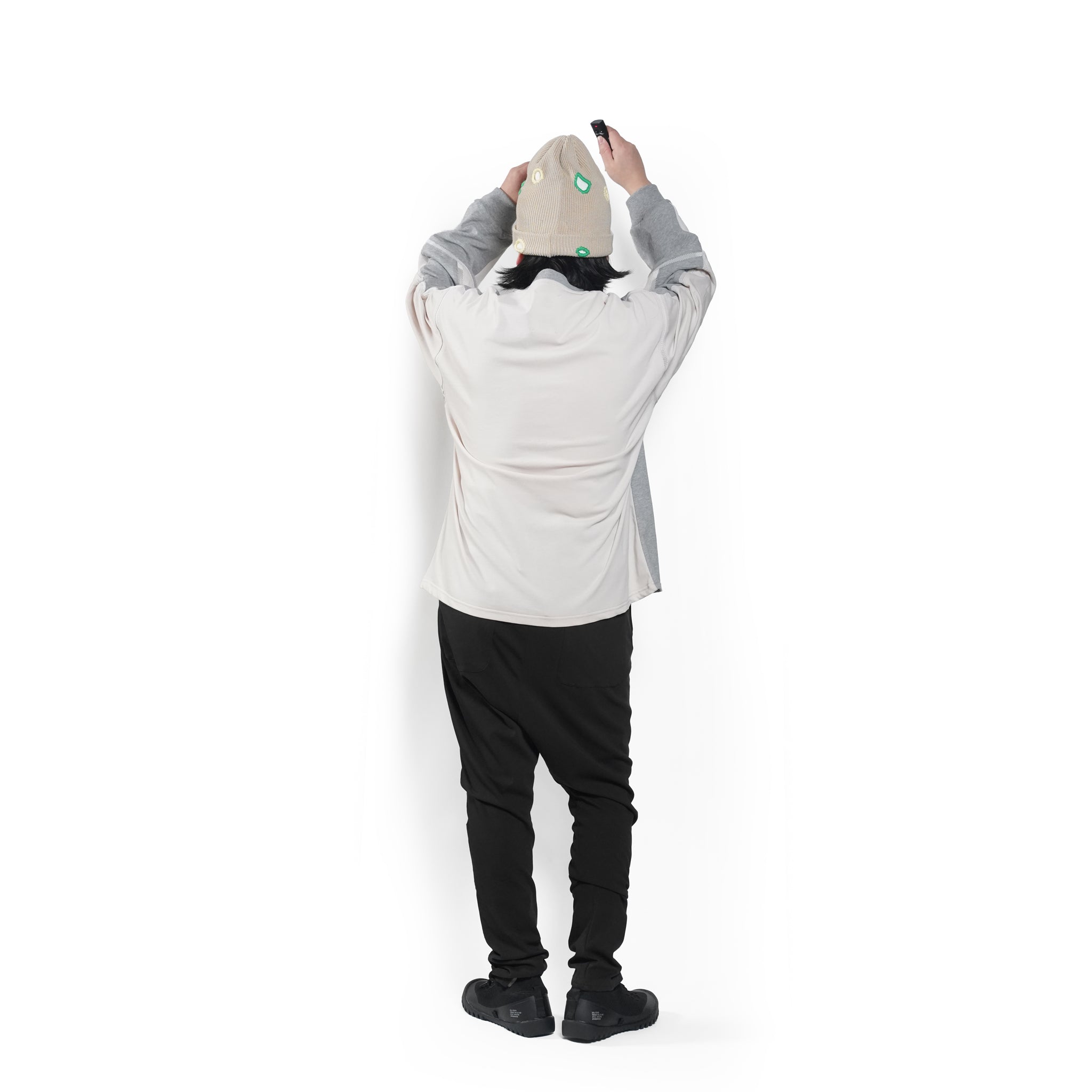 COMPLEXITY BORDER L/S TEE– Grey | STOF